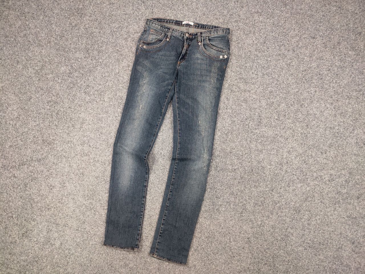 Versace Jeans Couture Vintage 90's Versace Jeans Couture Big Logo Slim Faded denim Size 26" / US 2 / IT 38 - 4 Thumbnail