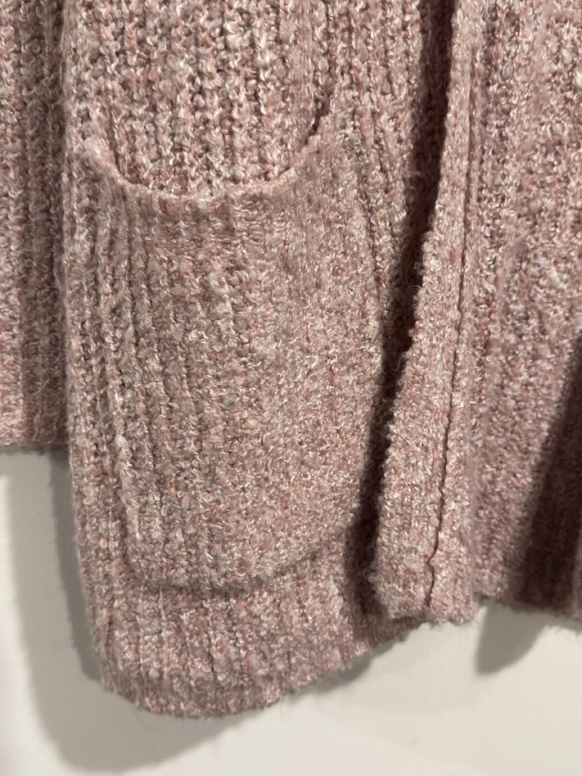 Other BB Dakota Soft Stretchy Slouchy Coffee Date Mauve Knitted Cardigan Size L Size L / US 10 / IT 46 - 6 Thumbnail
