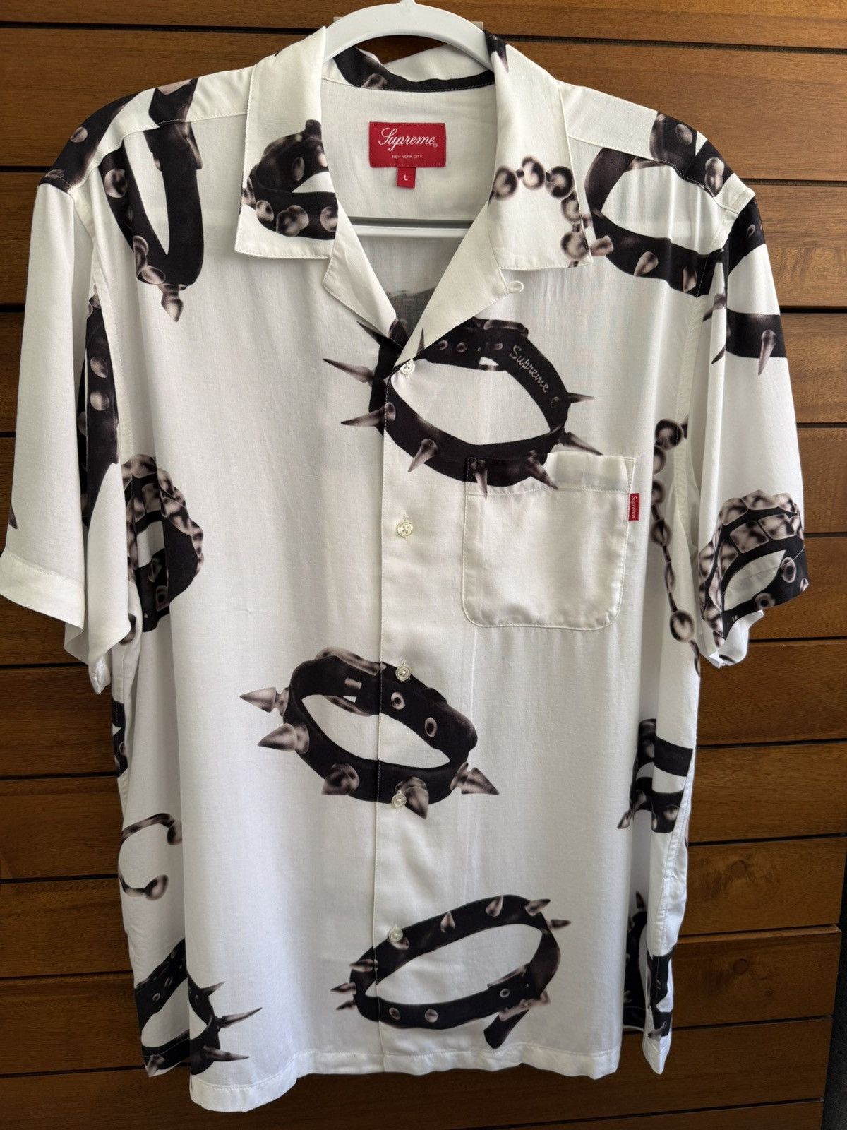 Supreme Supreme Studded Collars Rayon S/S Shirt Size US L / EU 52-54 / 3 - 2 Thumbnail