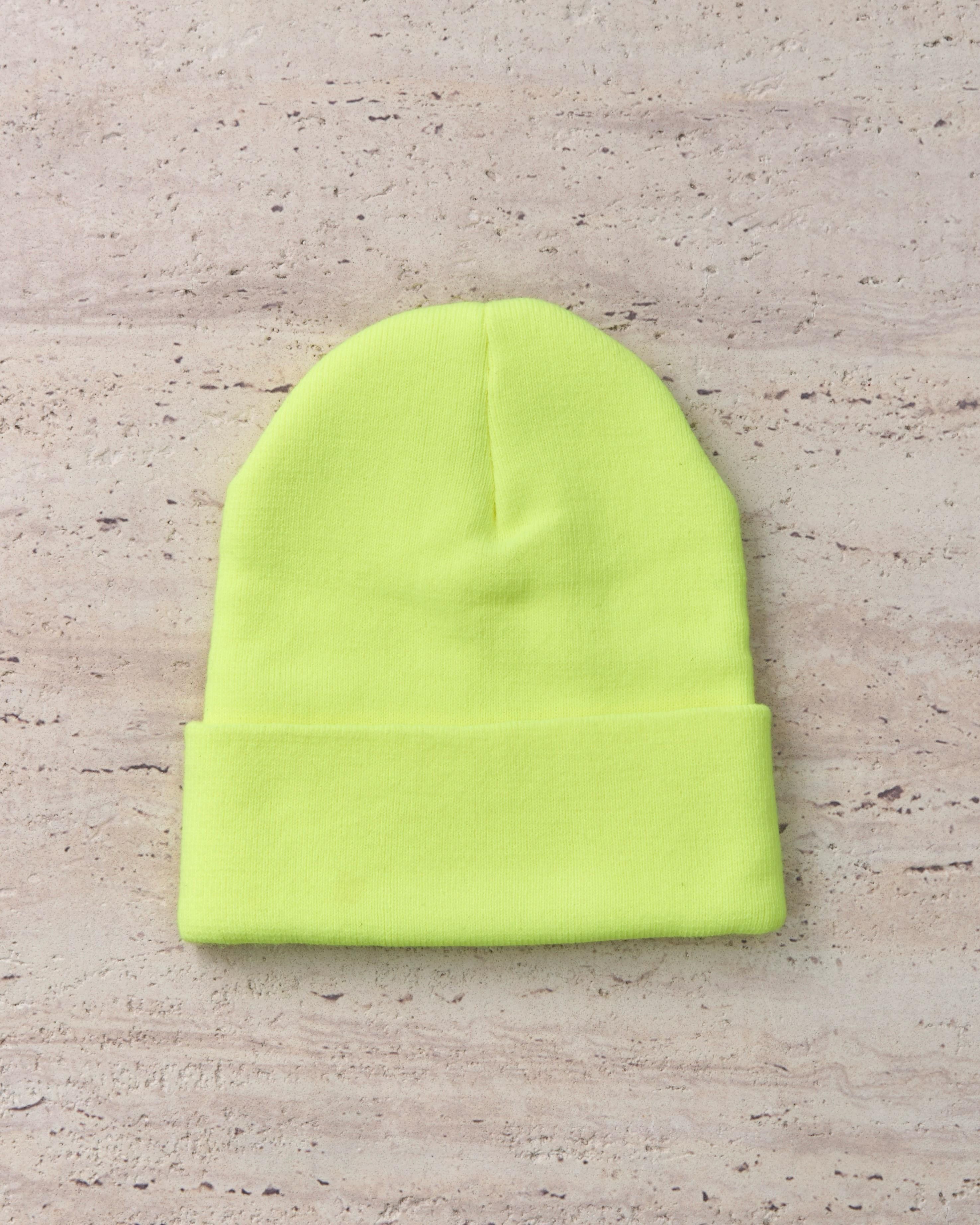 Chrome Hearts Chrome Hearts stacked +CHROME HEARTS+ beanie neon lime Size ONE SIZE - 3 Thumbnail