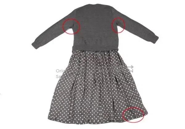 Comme des Garcons Comme Des Garcons Gray vintage polka dot dress Size L / US 10 / IT 46 - 3 Thumbnail