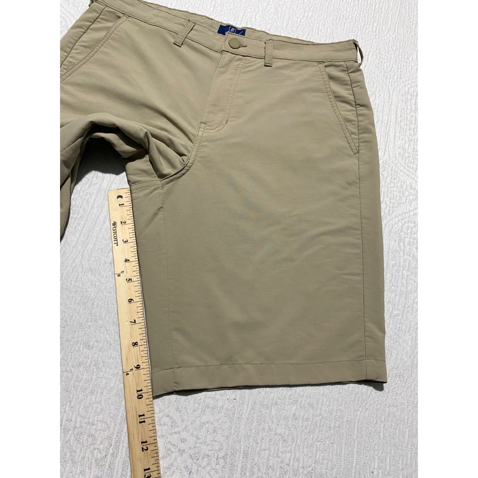 George George Mens Shorts Size 32 Beige Khaki Golf Performance Size US 32 / EU 48 - 7 Thumbnail