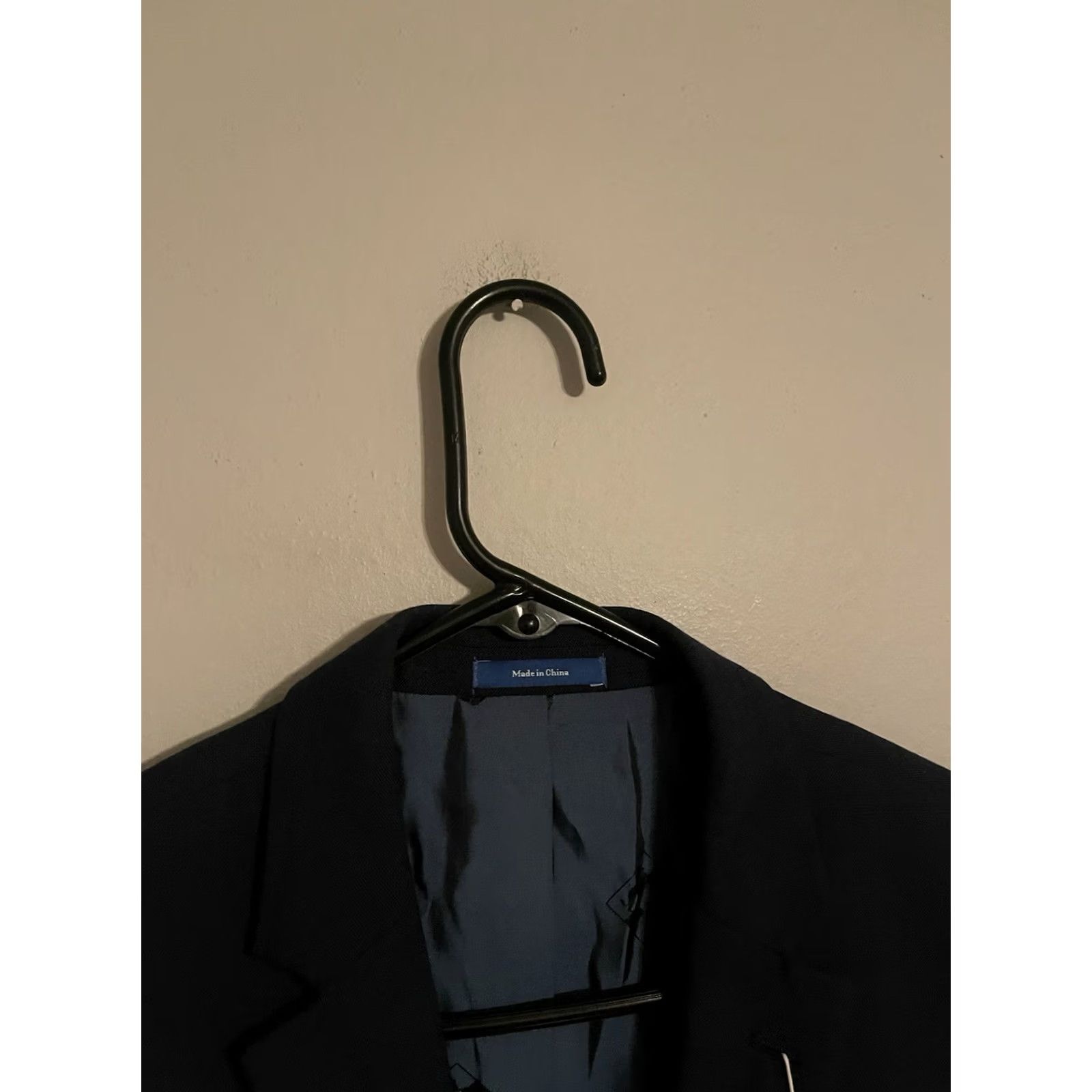 Vince Camuto Vince Camuto Blazer Navy Wool Slim Fit 40R Men Jacket Coat Blazer Wool Blue Windowpane New Size 40R - 3 Thumbnail