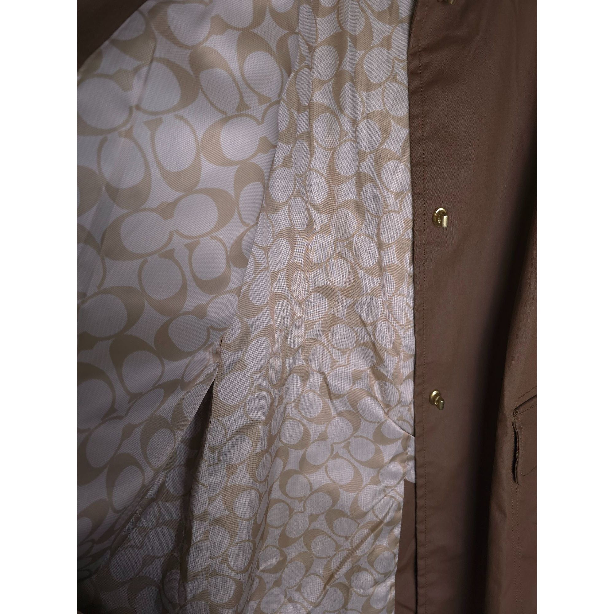 Coach Coach Womens Dark Brown turnlock Jacket vented Size L Size L / US 10 / IT 46 - 5 Thumbnail