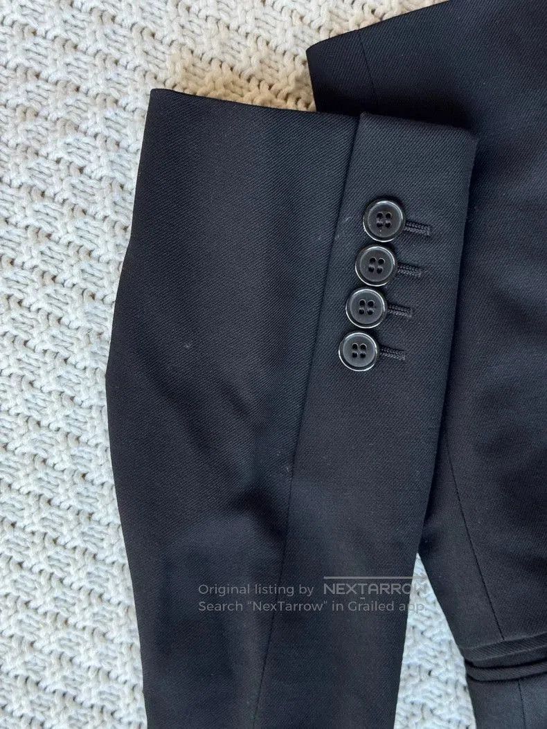 Saint Laurent Paris YSL Black Formal Blazer Jacket. Size US L / EU 52-54 / 3 - 5 Thumbnail