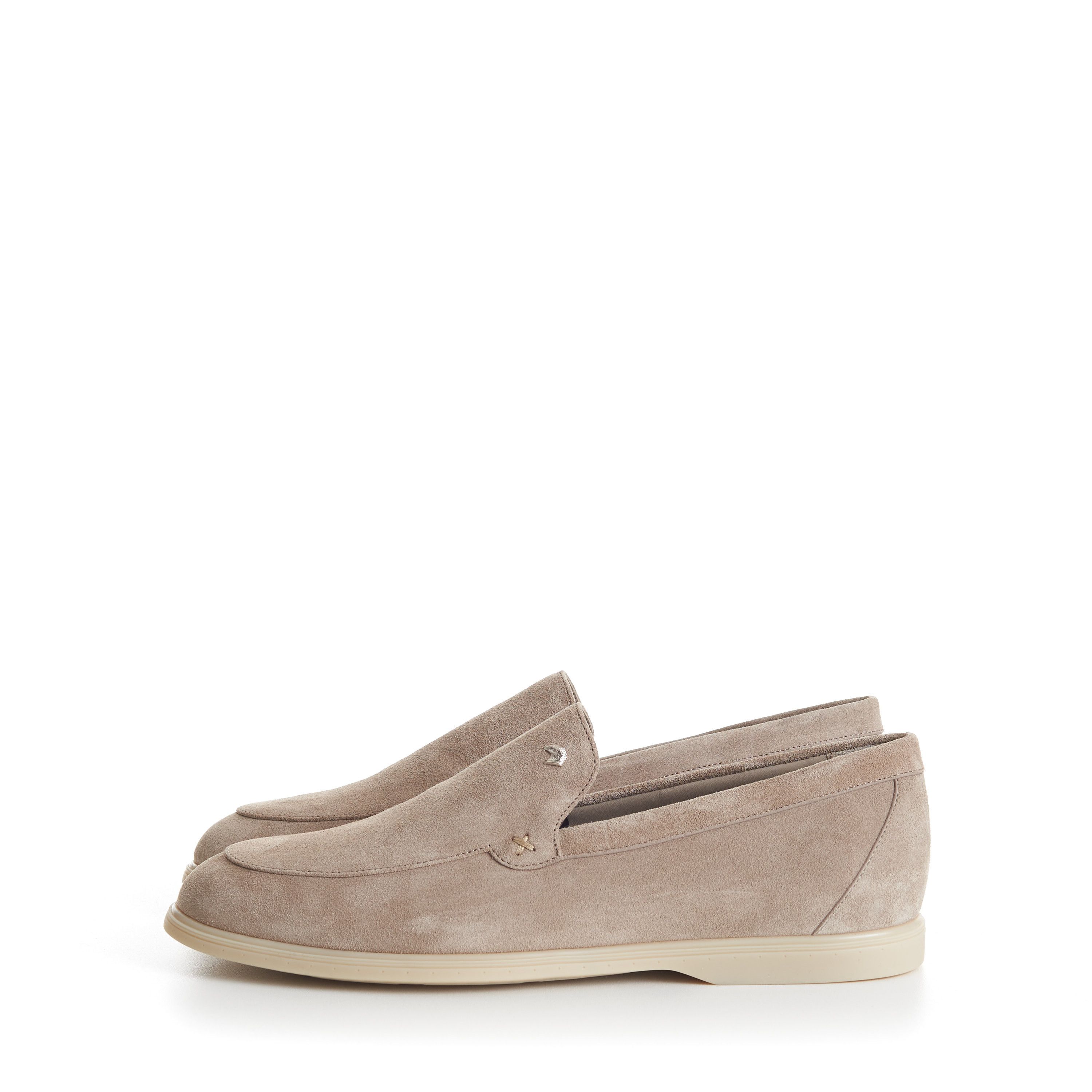 Stefano Ricci Beige Suede Slip-On Loafers - Eagle Head Hardware Size US 7.5 / EU 40-41 - 5 Thumbnail
