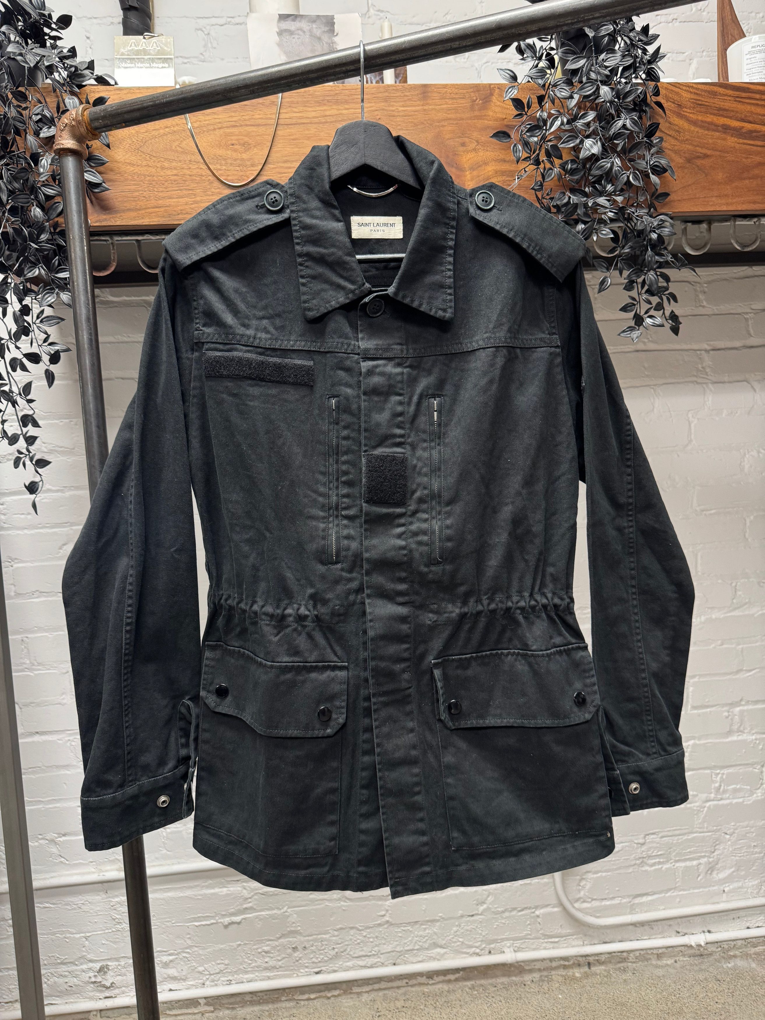 Saint Laurent Paris SS2017 Saint Laurent ‘Waiting for Sunset’ Military Jacket Size US S / EU 44-46 / 1 - 3 Thumbnail