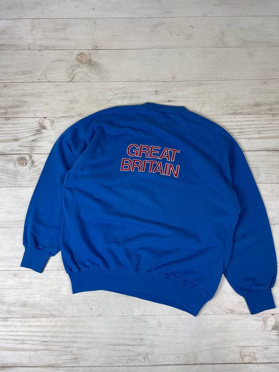 Nike Vintage Nike Great Britain Team Sweatshirt 80s Soccer Size US XL / EU 56 / 4 - 3 Thumbnail