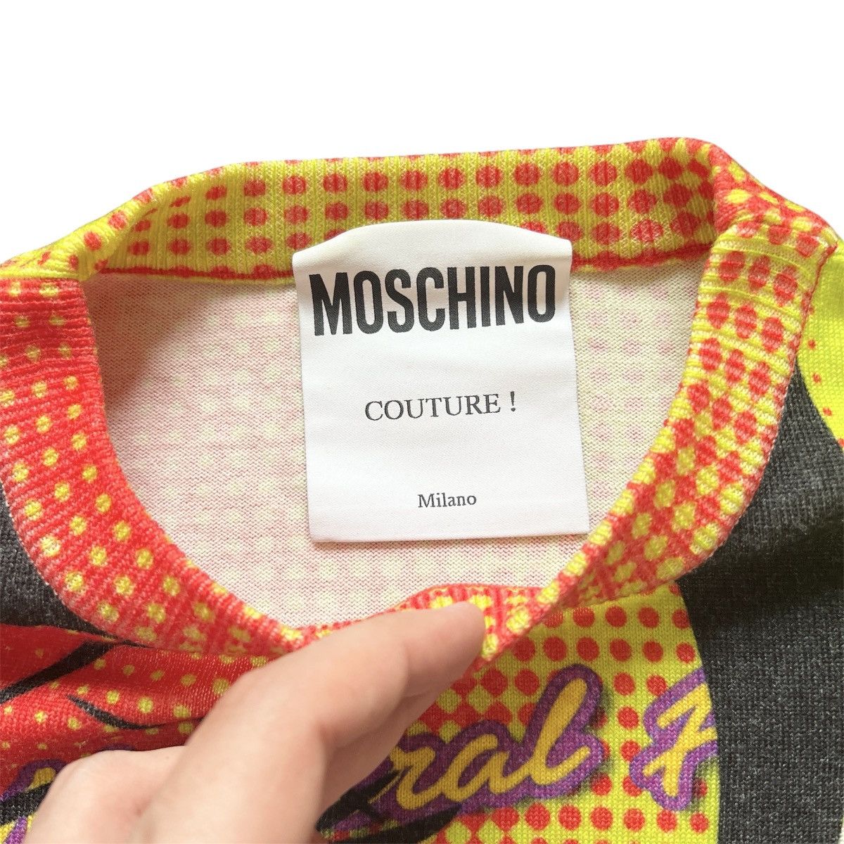 Moschino MOSCHINO FRECKLES SWEATER JUMPER PRINT by jeremy scott candy Size US M / EU 48-50 / 2 - 5 Thumbnail