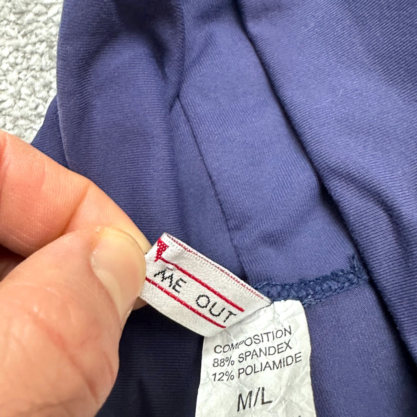Vintage Wear Me Out Leggings Womens M/L Cropped Blue Compression Athletic Yoga 26x19.5 Size 32" / US 10 / IT 46 - 6 Thumbnail