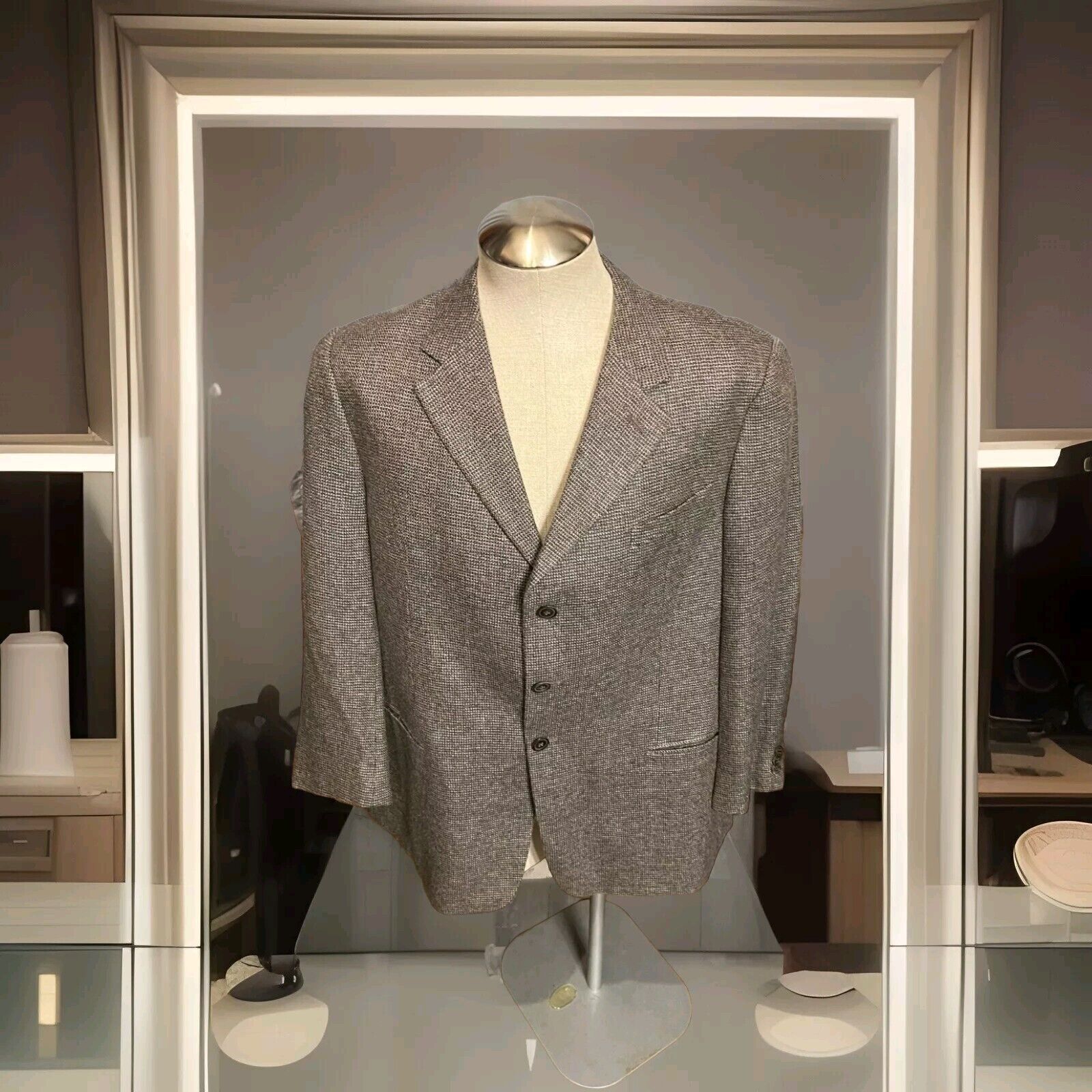 Armani Collezioni Armani Collezioni 3bt Gray Blazer 46R Size 46R - 1 Thumbnail