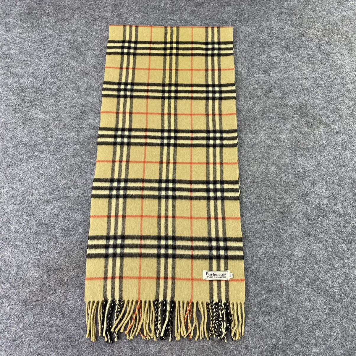 Burberry × Vintage Burberry Cashmere Muffler / Scarf / Neckwear-K059 Size ONE SIZE - 3 Thumbnail