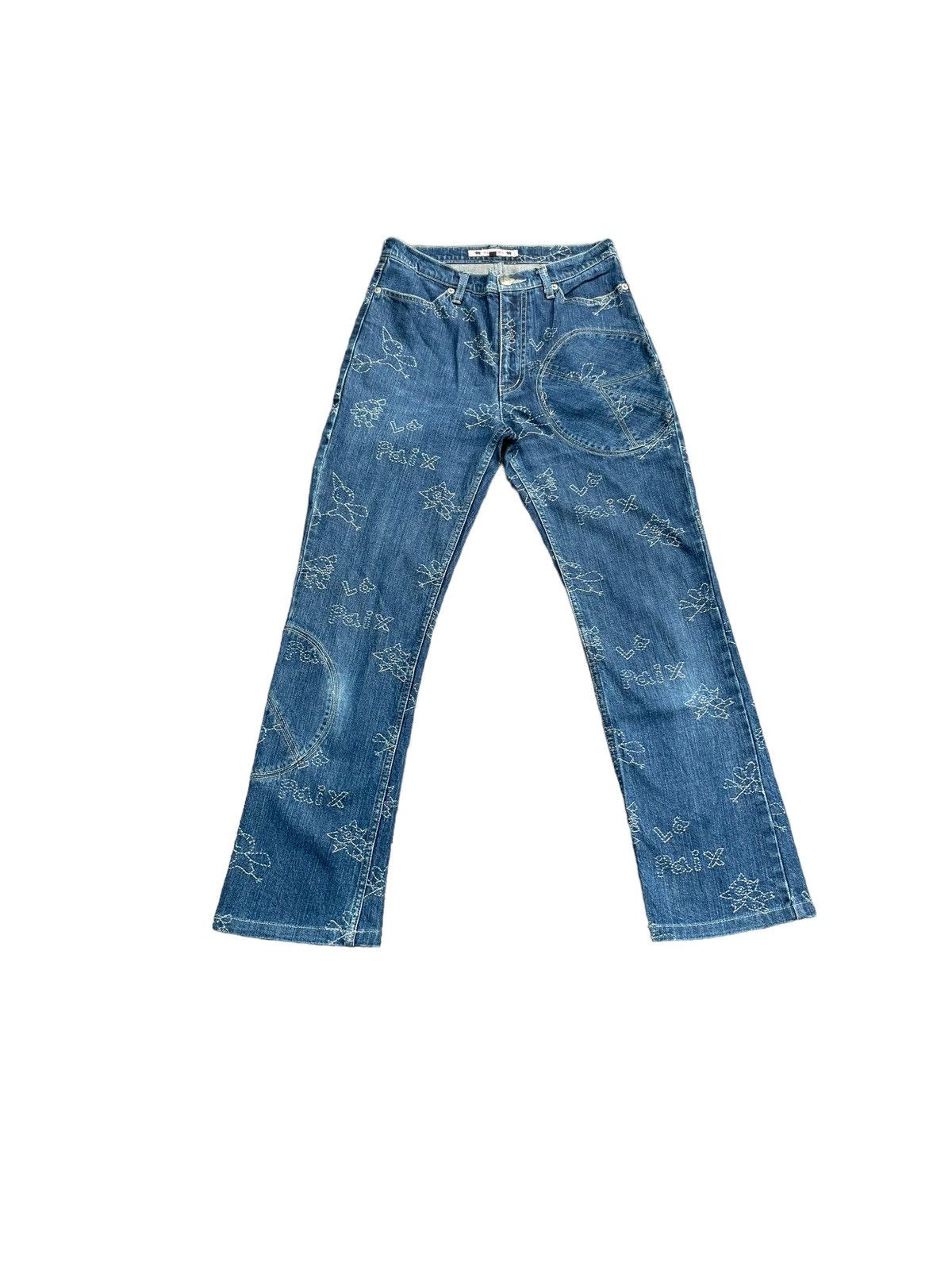 Japanese Brand Olleborebla Custom Stitching Denim Size 28" / US 6 / IT 42 - 1 Thumbnail