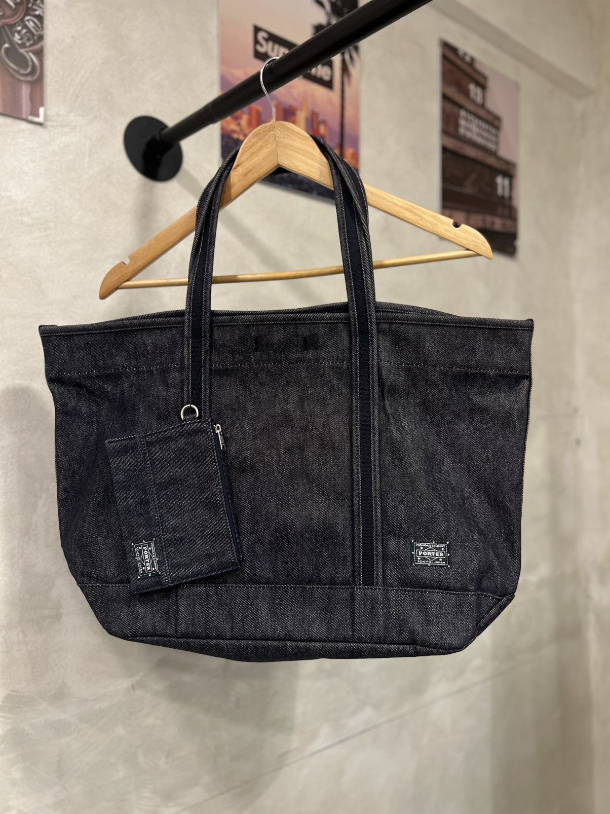 Porter Yoshida & Co Boyfriend Denim Tote Bag
