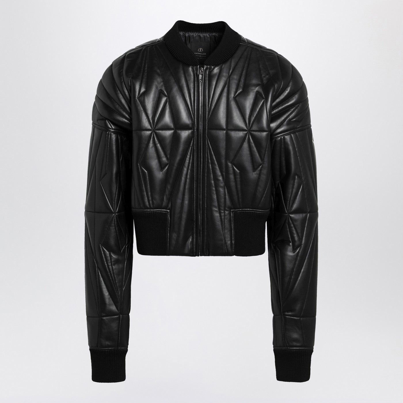 Rick Owens Rick Owens FW22 Fog Black Cropped Bomber Jacket - US XL