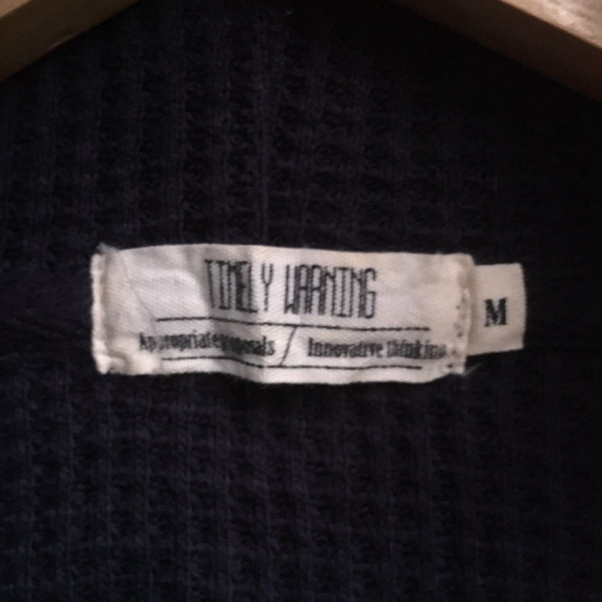 Beauty Beast Timely warning waffle zip hoodie Size US M / EU 48-50 / 2 - 3 Thumbnail