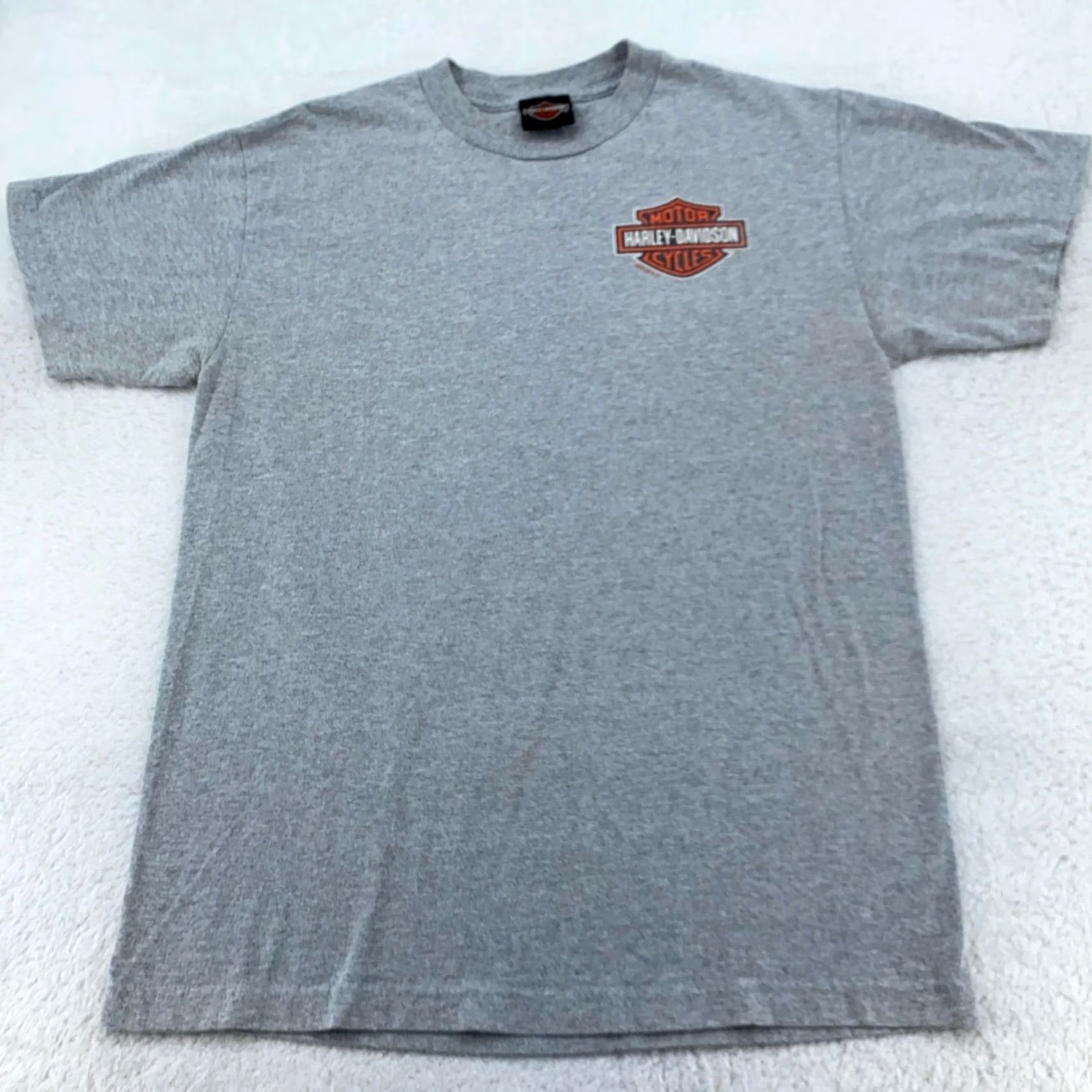 Harley Davidson Harley-Davidson Shirt Mens M Gray Graphic Print City Alamo San Antonio Texas Motorcycle Tee Short Sleeve Crew Neck T-Shirt Lifestyle: Classic Fit Mens Size US M / EU 48-50 / 2 - 3 Thumbnail