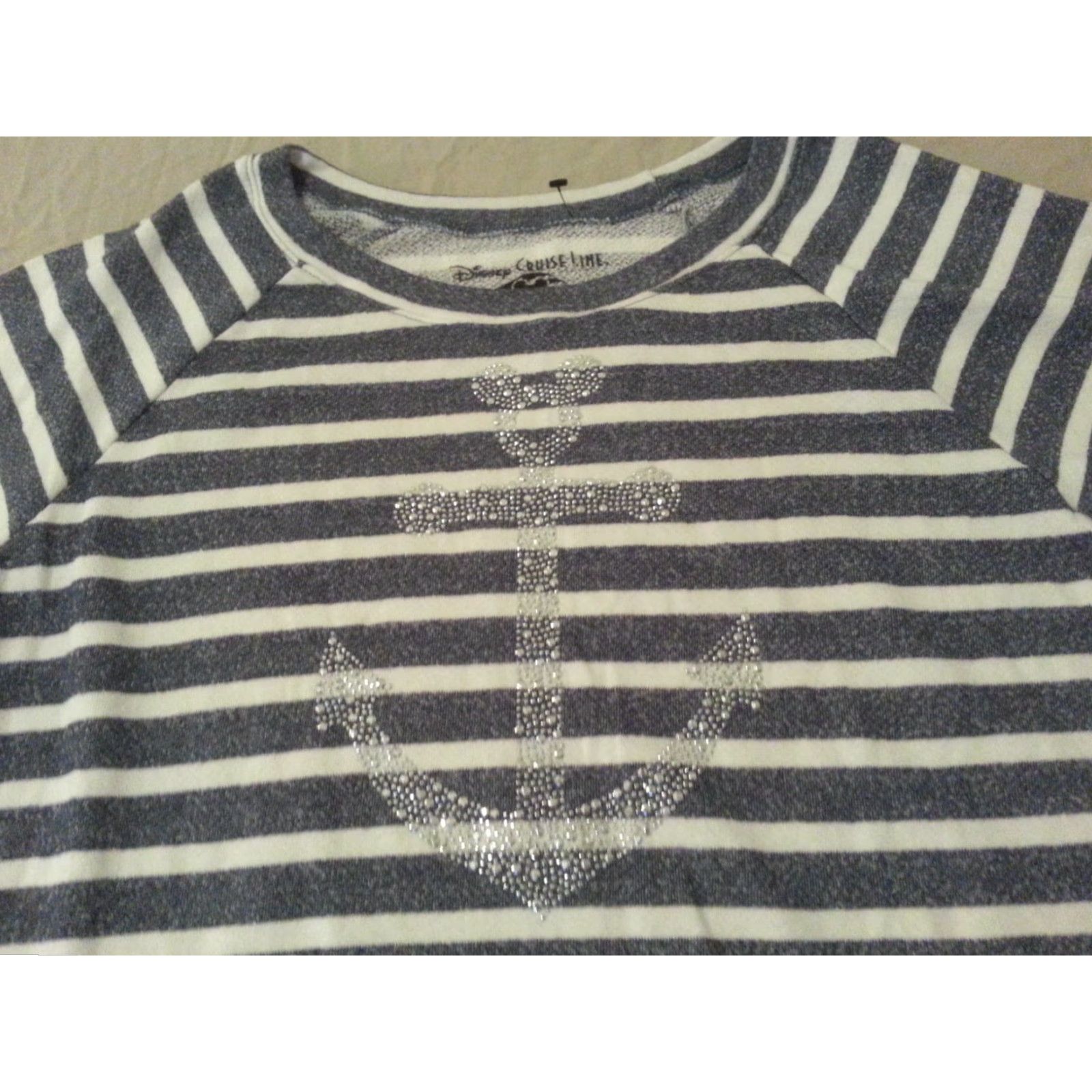 Disney Womens Disney Mickey Mouse Sweater L Large Grey Cotton Crew Size L / US 10 / IT 46 - 3 Thumbnail