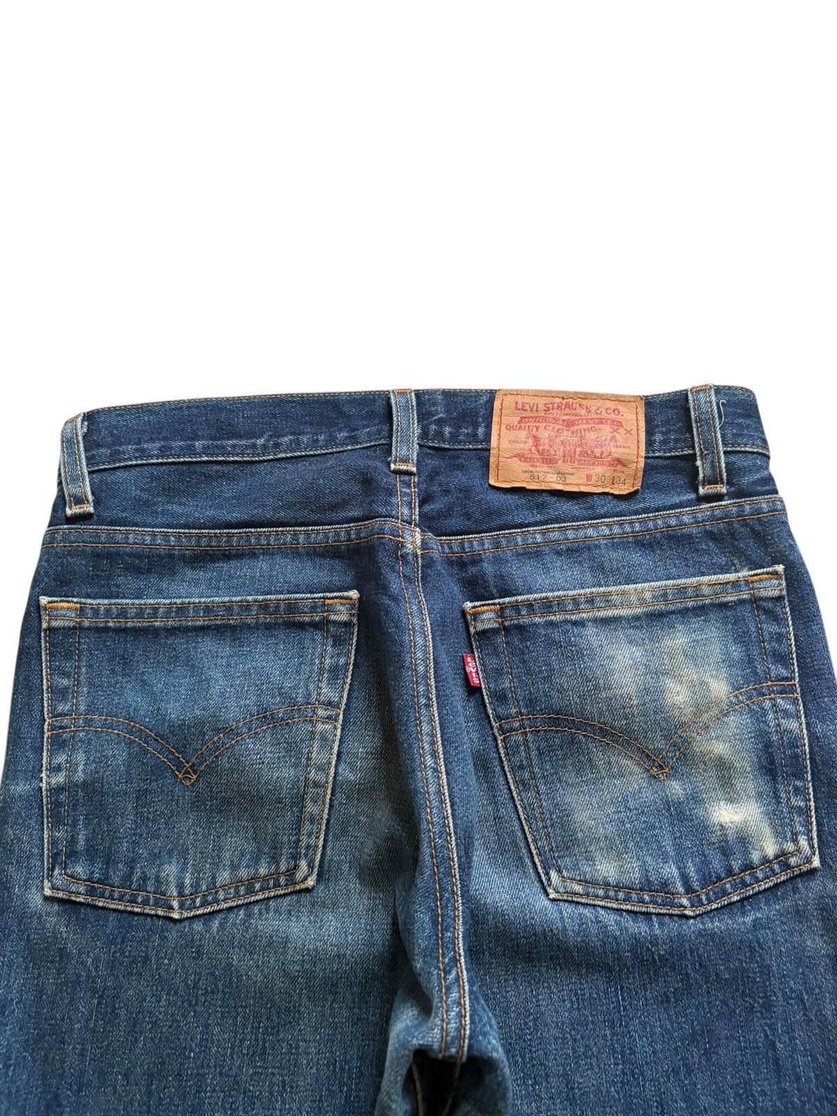 Levi's Vintage 90s Levis 517 Mud Wash Distressed Flare Jeans Size US 30 / EU 46 - 8 Thumbnail