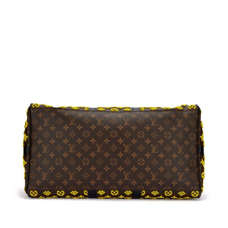 Louis Vuitton Keepall Triangle Bandouliere 50 Tuffetage Yellow Duffle Size ONE SIZE - 5 Thumbnail