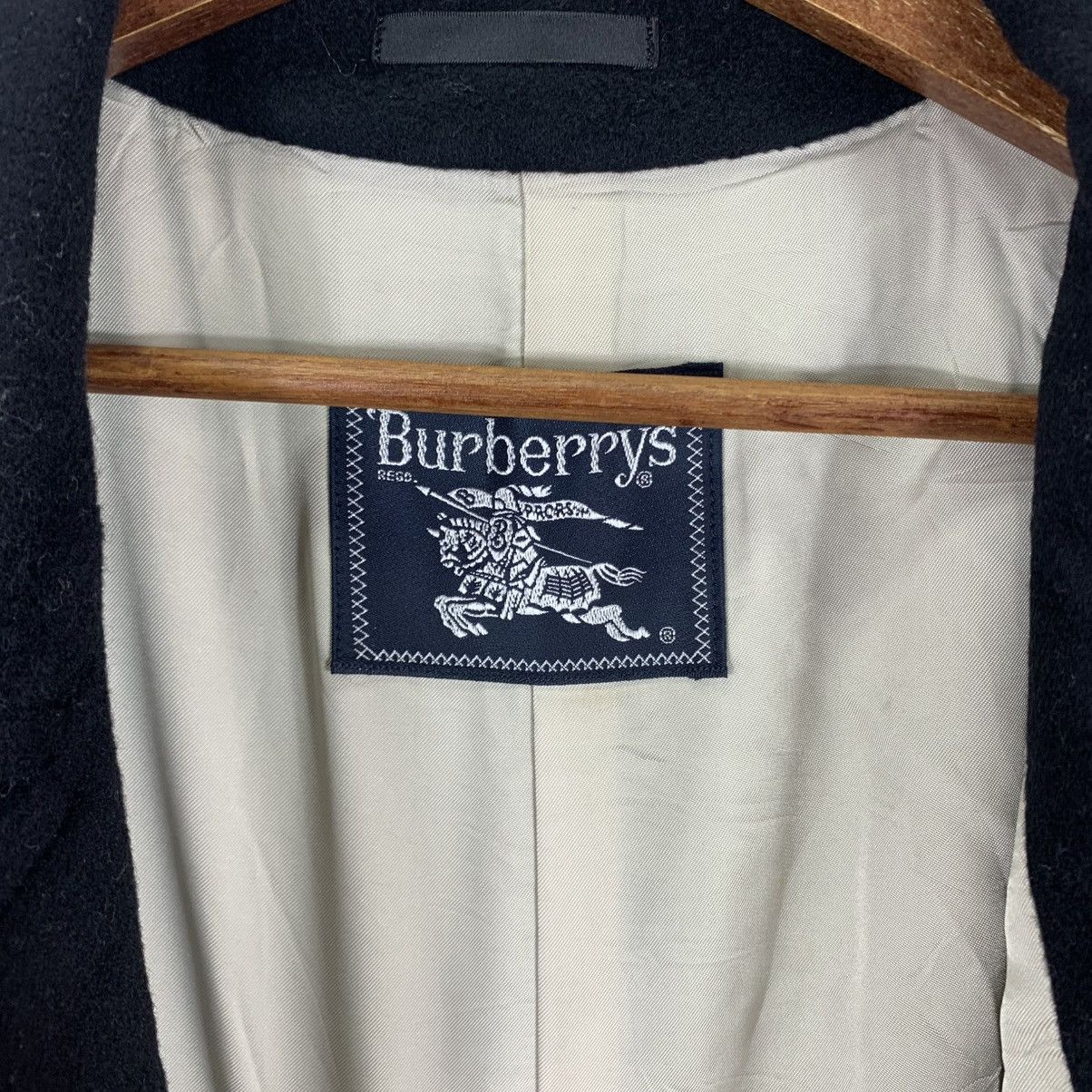 Burberry × Burberry Prorsum VINTAGE BURBERRYS OF LONDON WOOL BLACK OVERCOAT Size US M / EU 48-50 / 2 - 7 Thumbnail