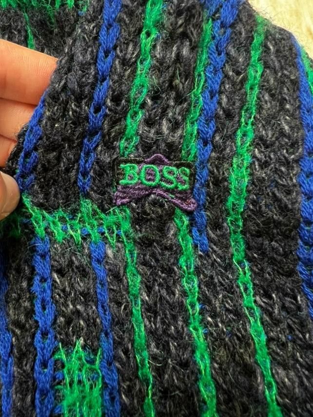 Hugo Boss Hugo Boss wool multicolor sweater Size US L / EU 52-54 / 3 - 3 Thumbnail