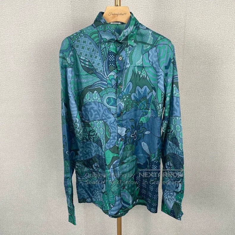 Hermes Hermes Silk Long Sleeve Shirt Size XS / US 0-2 / IT 36-38 - 1 Thumbnail