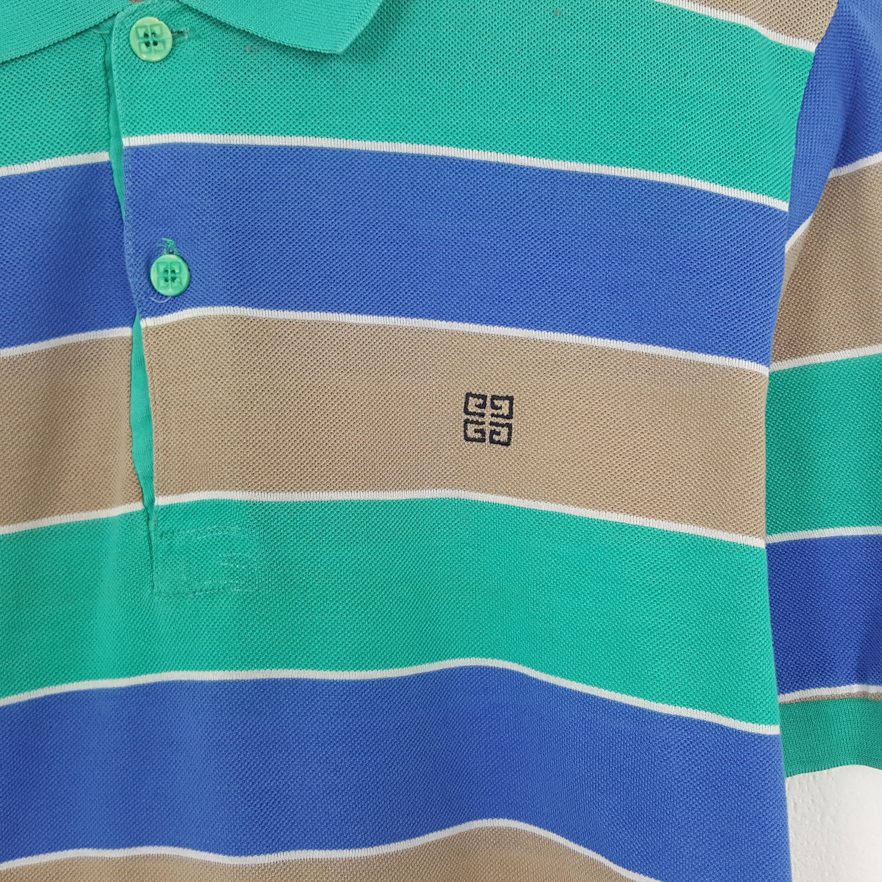 Givenchy × Vintage Vintage Givenchy Striped Polos Shirt Size US XS / EU 42 / 0 - 2 Thumbnail