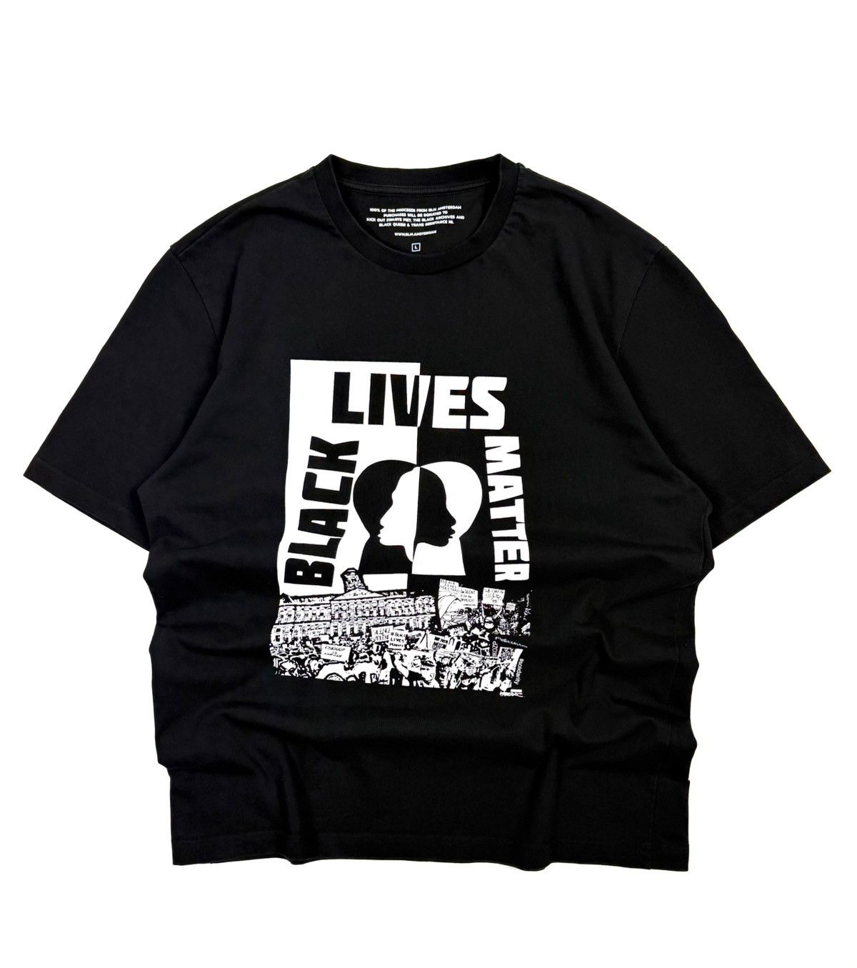 Daily Paper Black Lives Matter Amsterdam Graphic Tee Streetwear Rare Y2K Size US L / EU 52-54 / 3 - 1 Thumbnail