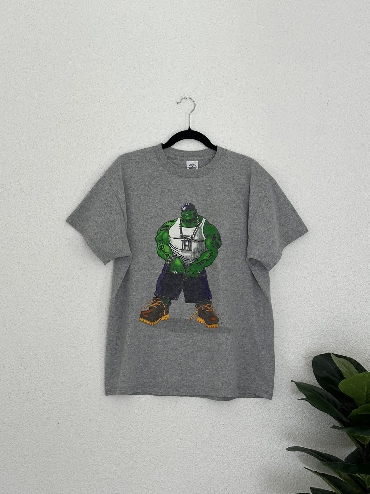 Marvel Comics Vintage 2001 Marvel Hulk Hip Hop Hood Hulk Timbs Large Y2K Size US L / EU 52-54 / 3 - 1 Thumbnail