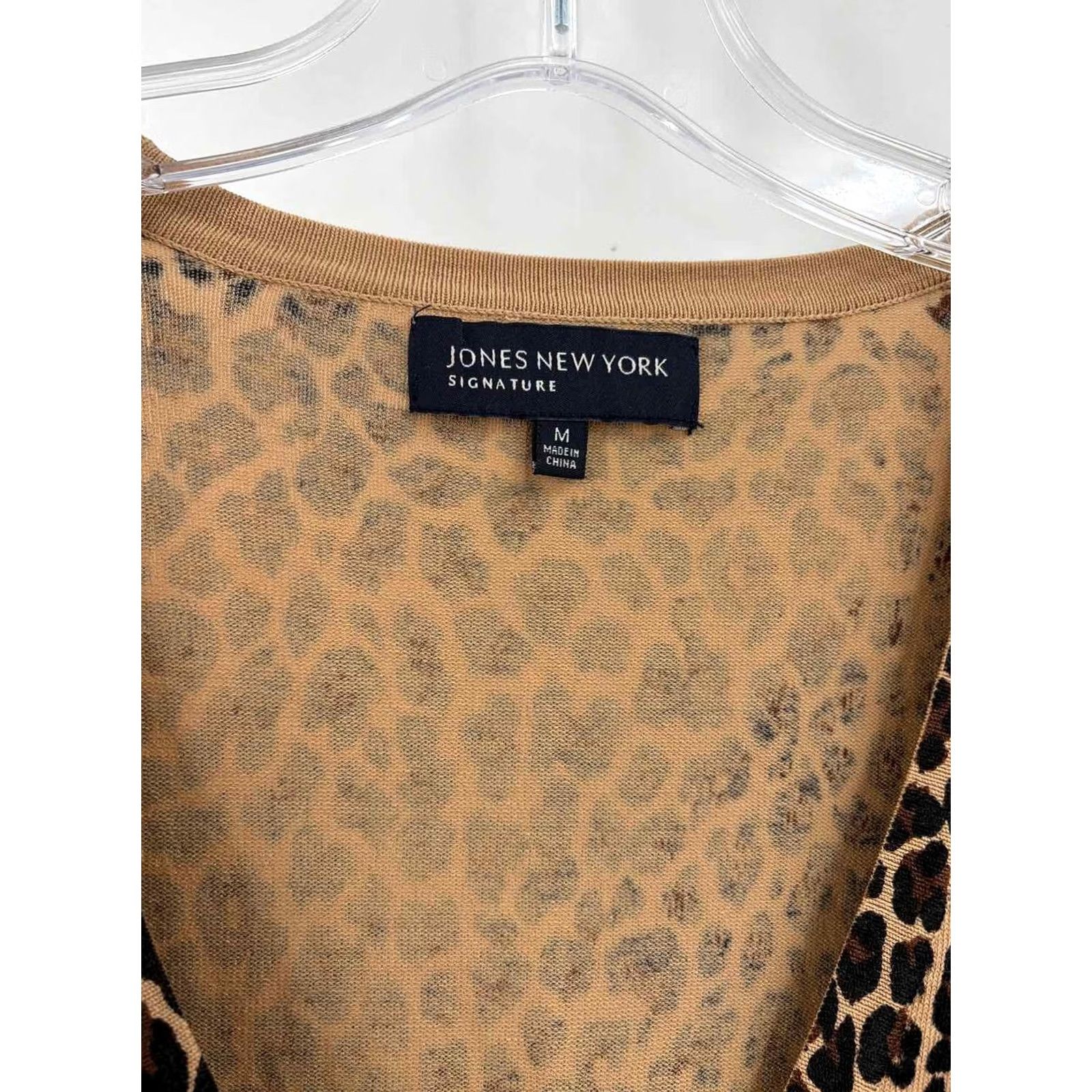 Vintage Jones NY Brown Cardigan Sweater Size Medium Size M / US 6-8 / IT 42-44 - 3 Thumbnail