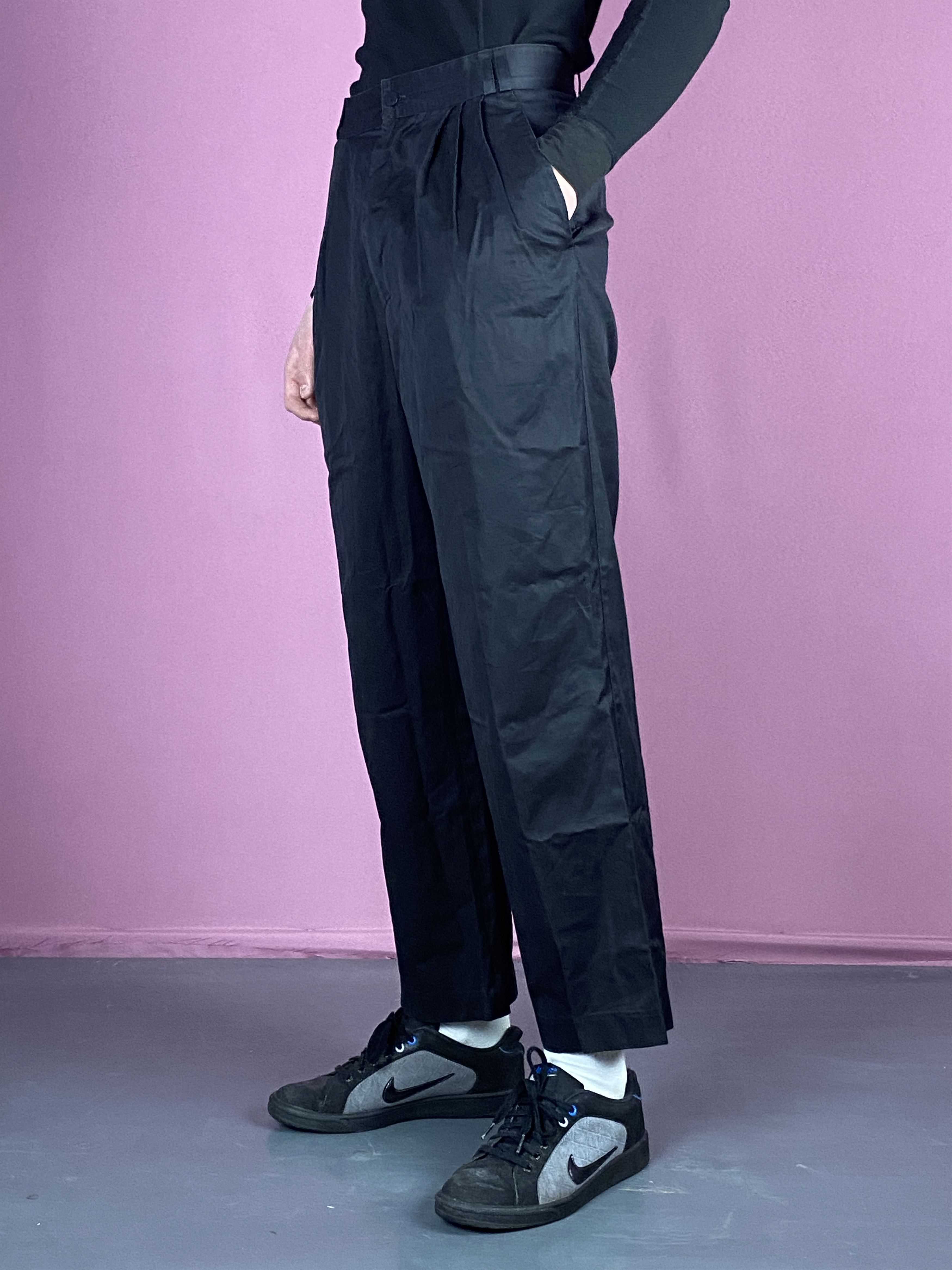 Versace × Vintage 80s Gianni Versace Vintage Men's Pleated Pants - 46 Size US 30 / EU 46 - 1 Thumbnail