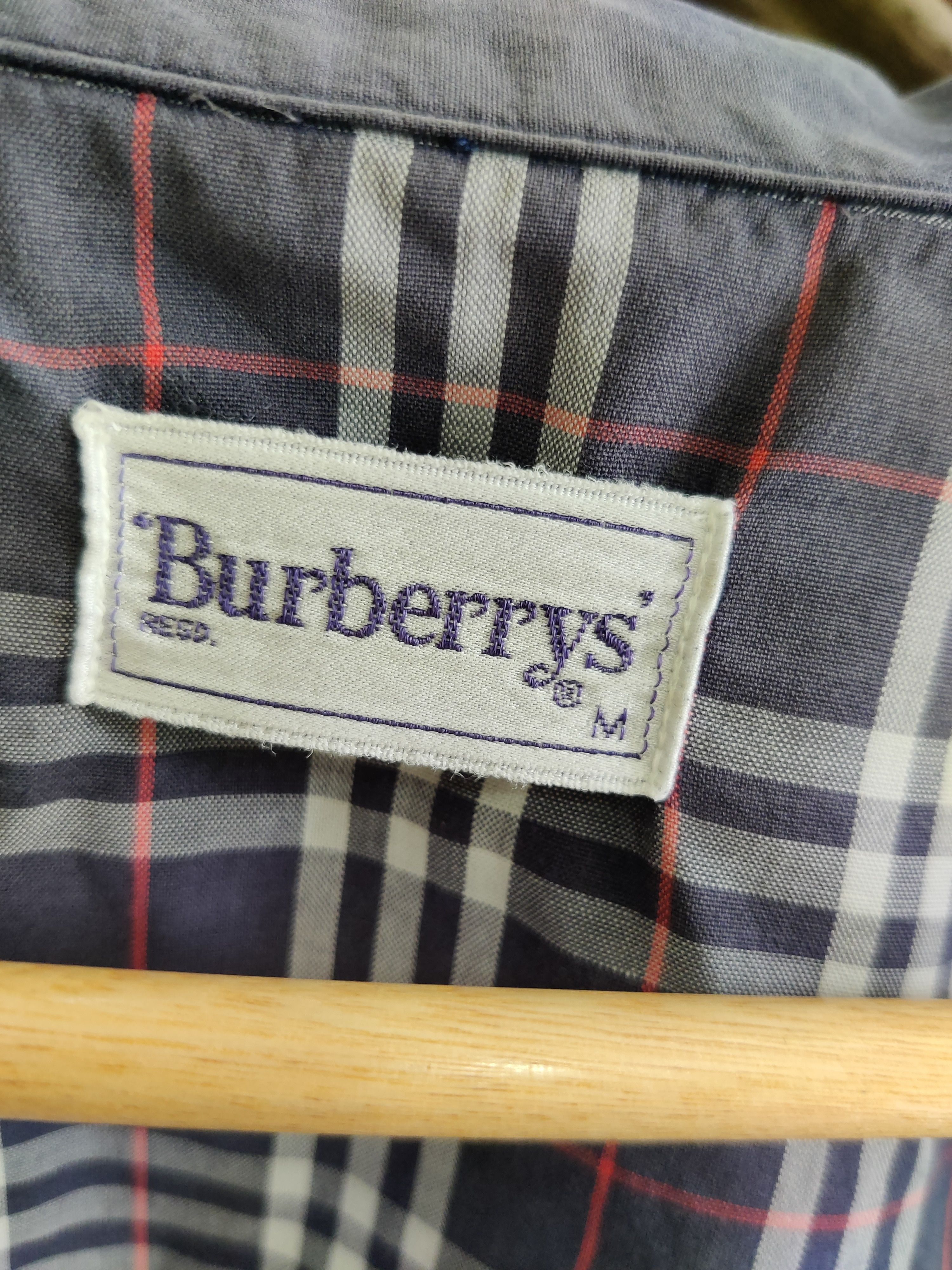 Burberry Vintage Faded Burberry Nova Check Sleepwear Shirt Size US M / EU 48-50 / 2 - 9 Thumbnail