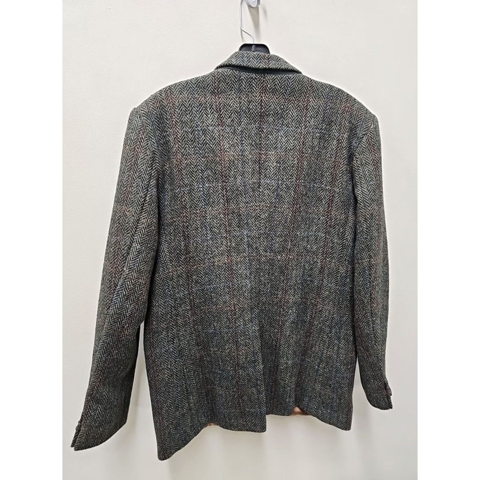 Harris Tweed Harris Tweed Blazer Wool Plaid 2-Button Single-Breasted Navy Blue Green Red Black 40R Mens Vintage Notch Lapel Dry Clean Only Size 40R - 4 Thumbnail