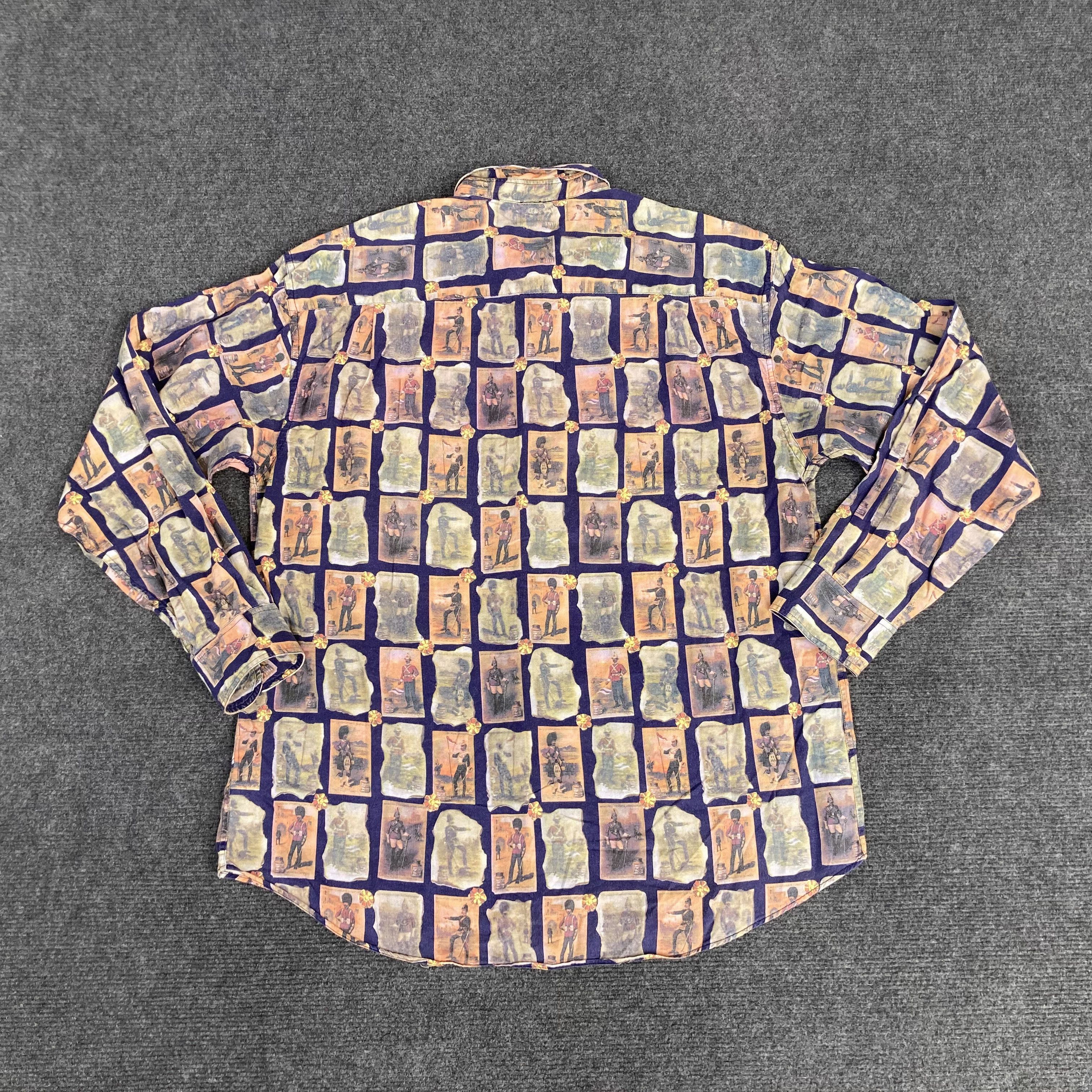 Vintage Vintage Gino's Long Sleeve Italy Shirt Size US M / EU 48-50 / 2 - 10 Thumbnail