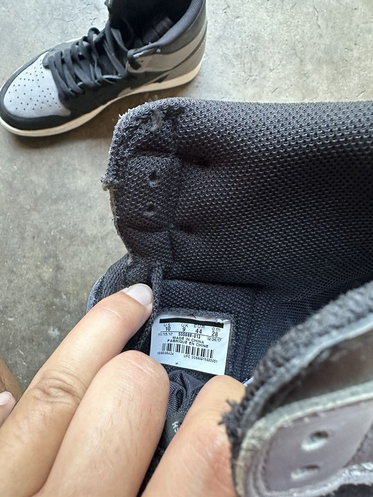 Jordan Brand Jordan 1 High Retro 2018 Shadow Size US 10 / EU 43 - 6 Thumbnail