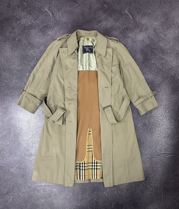 Vintage Vintage Burberry Nova Check Luxury Belted Trench Coat