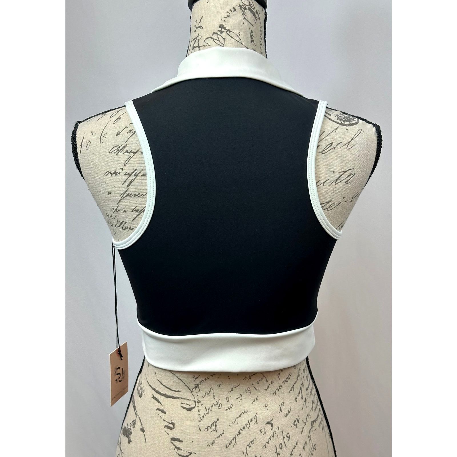 Other Sincerely Jules Active Crop Top Top Zipper Black/White M Size M / US 6-8 / IT 42-44 - 7 Thumbnail