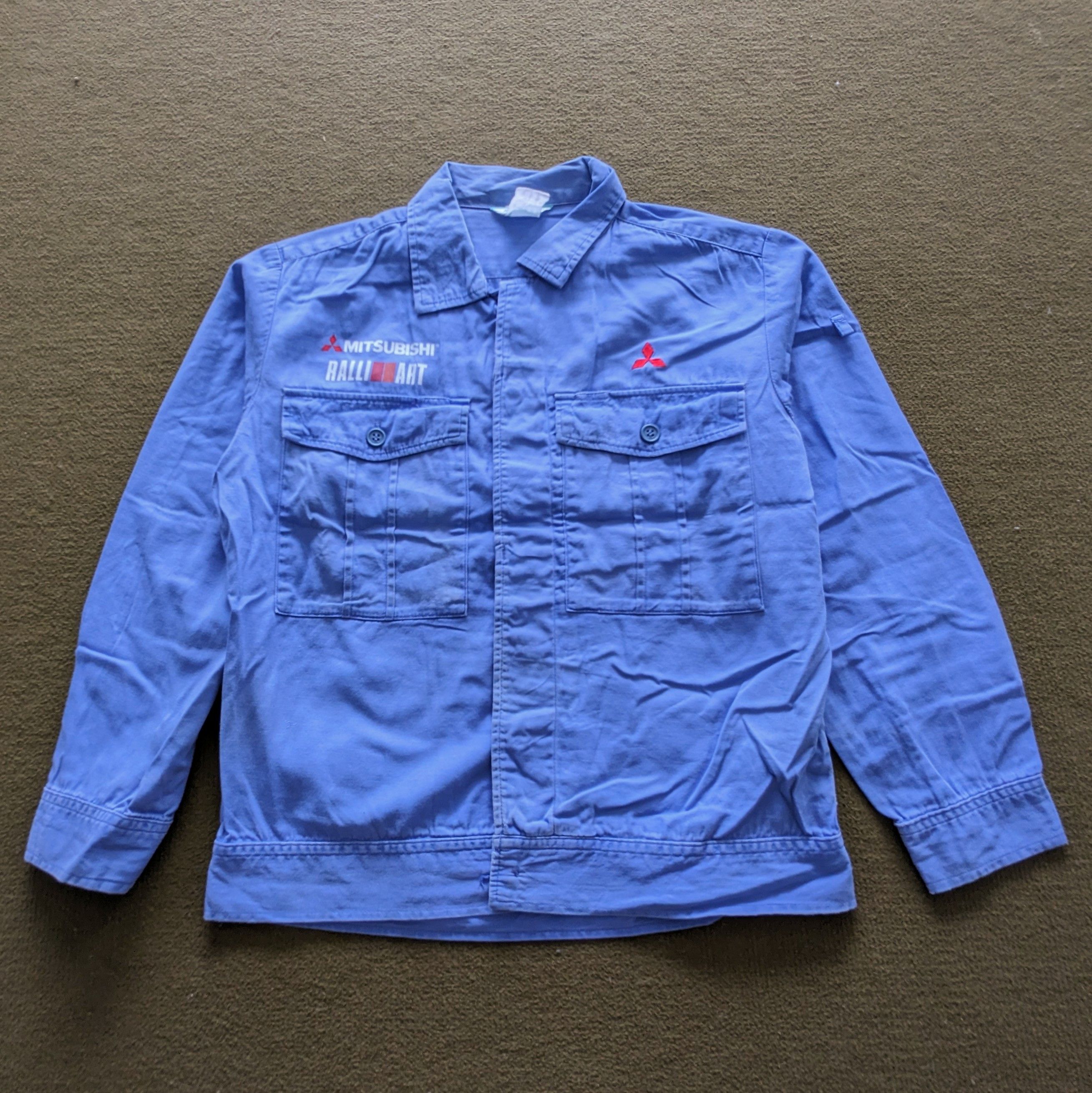 Japanese Brand Vintage MITSUBISHI RALLI ART Racing Uniform Custom Jacket Size US S / EU 44-46 / 1 - 1 Thumbnail