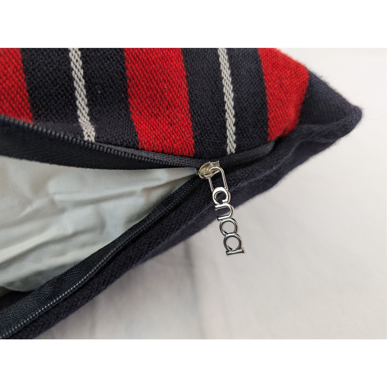 Gucci o1rshd1 Size: OS / Web Wool Cushion Pillow in Green / Red Size ONE SIZE - 14 Thumbnail