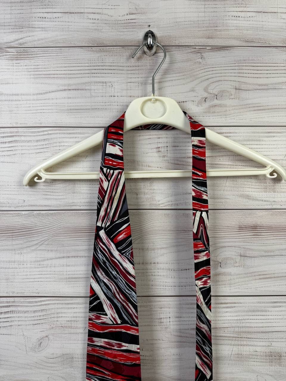 Pierre Balmain Pierre Balmain Tie Red Blue Black Silver White Silk Necktie Size ONE SIZE - 3 Thumbnail