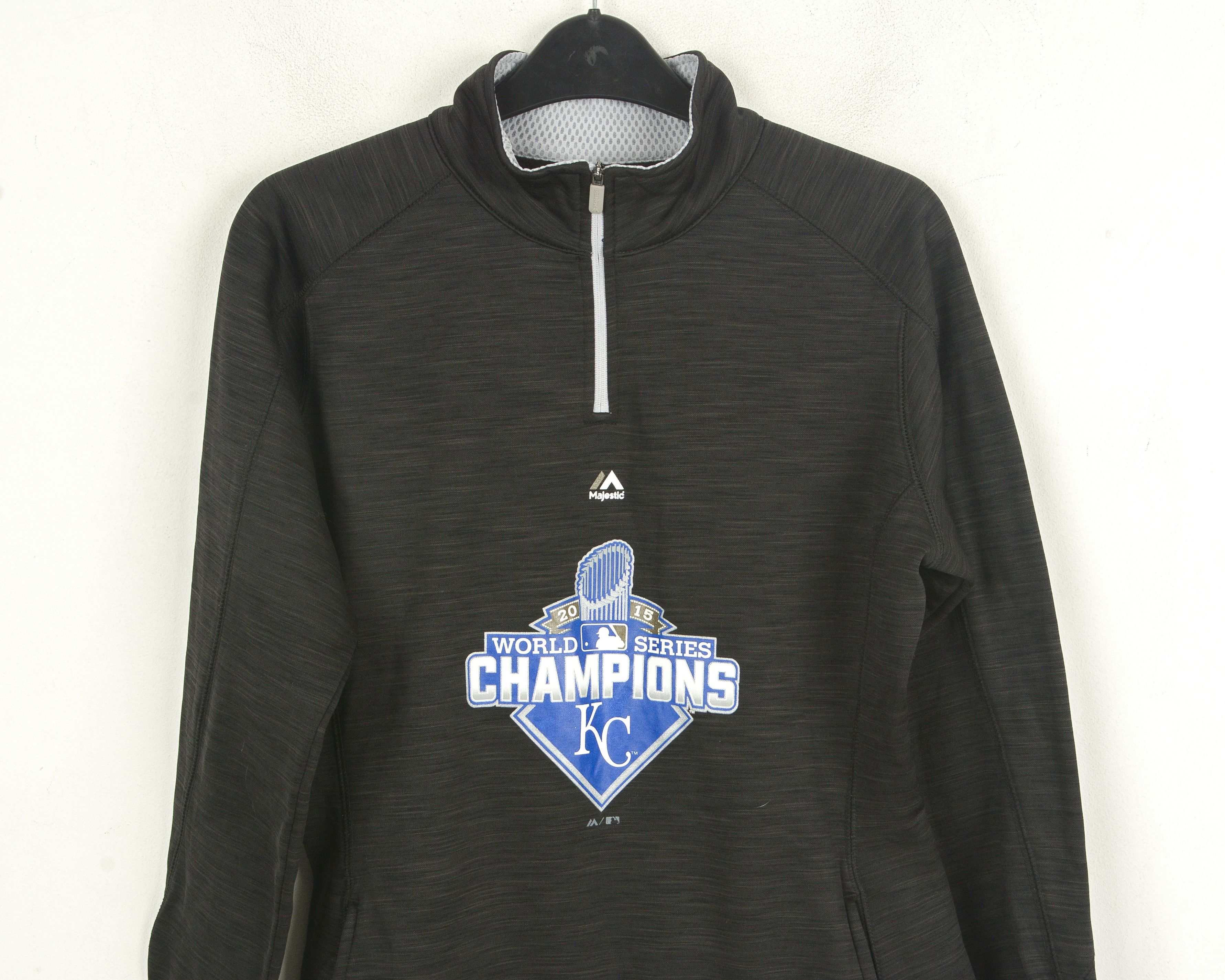 Majestic Kansas City Royals 2015 World Champions Womens M Jumper Size M / US 6-8 / IT 42-44 - 2 Thumbnail