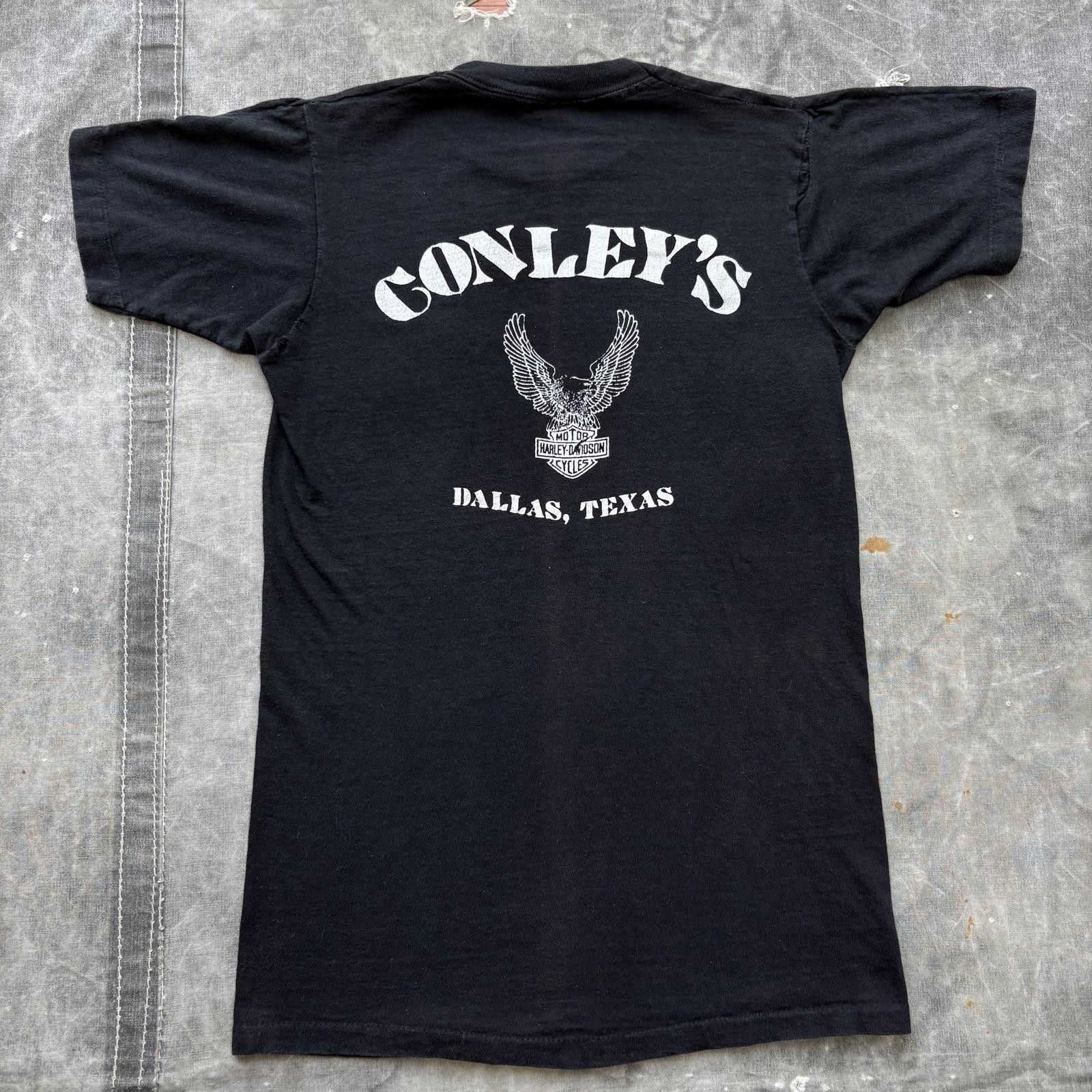 Harley Davidson Vintage 70s Harley Davidson Sportster #1 Conley Dallas Shirt Size US S / EU 44-46 / 1 - 2 Thumbnail