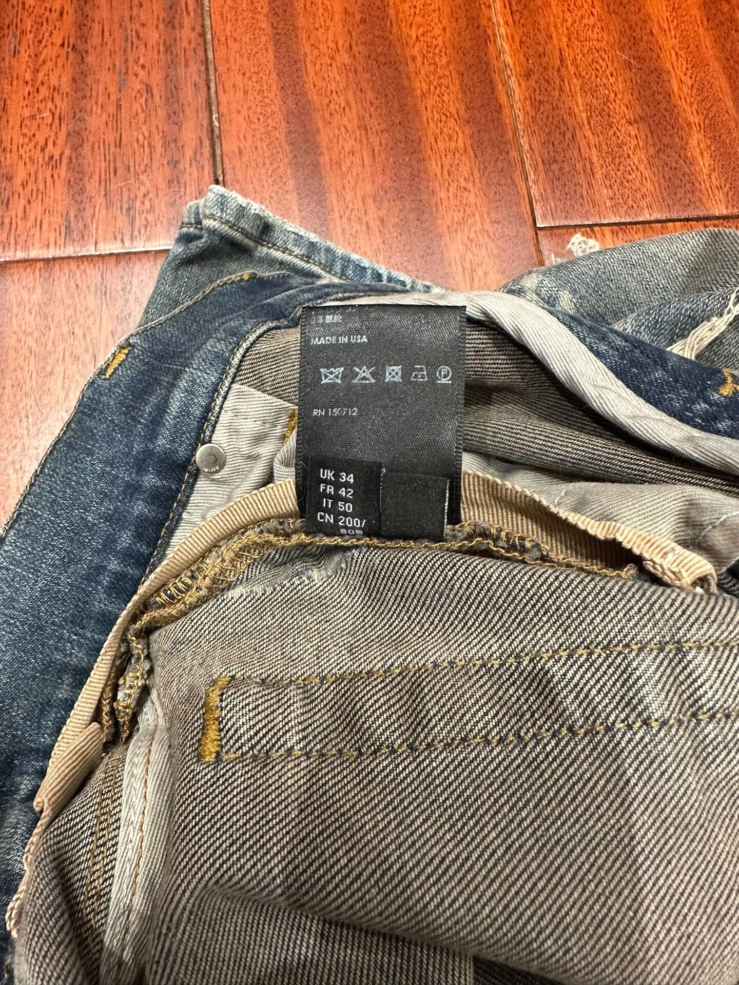 Amiri amiri denim skinny jeans with patch Size US 34 / EU 50 - 6 Thumbnail