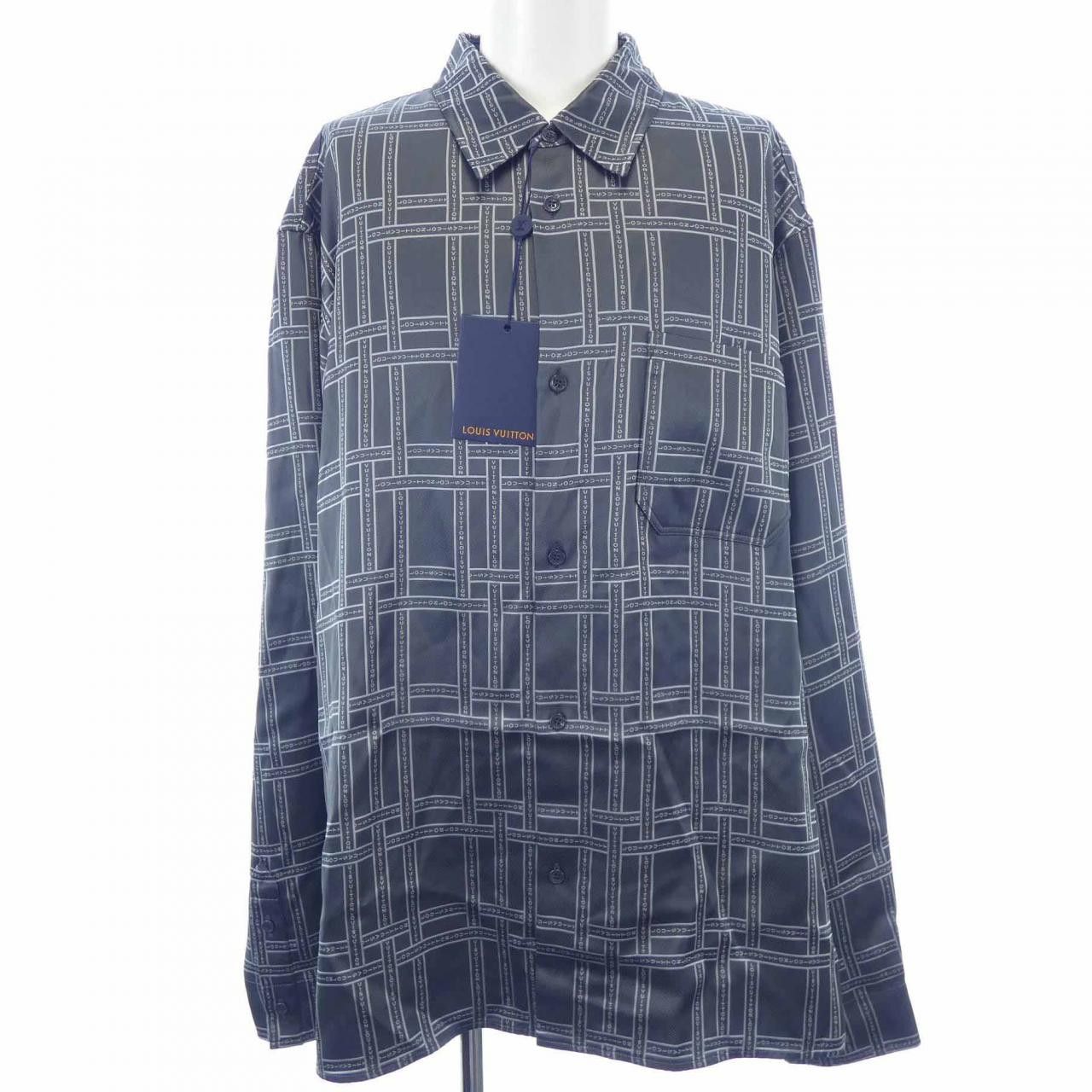 Louis Vuitton Louis Vuitton Louis Vuitton Shirt Textile Dress Shirt HQFS1W213 DUTY FREE for USA Size ONE SIZE - 1 Thumbnail