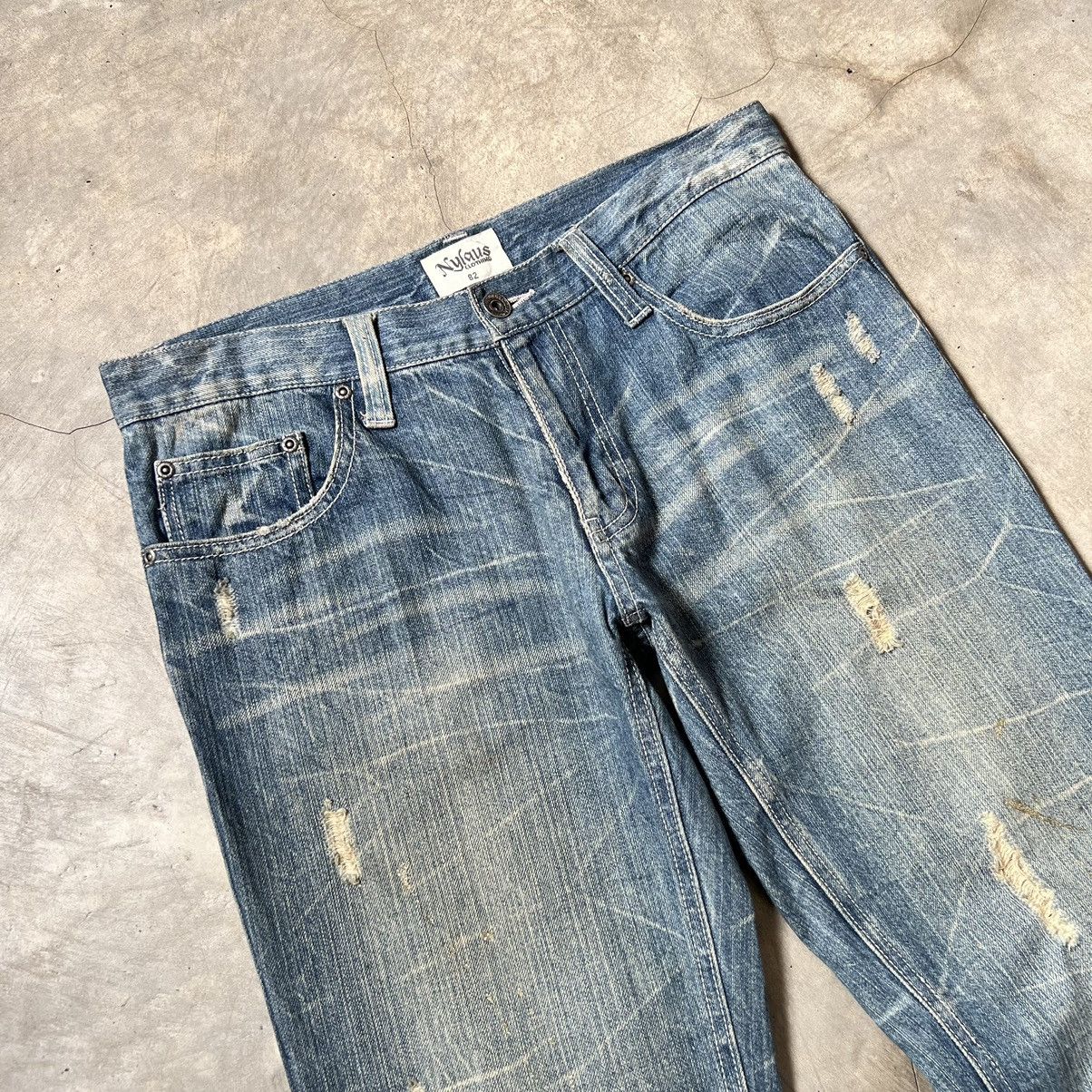 Tornado Mart 2000s Nylaus Tornado Mart Style Distressed Flare Jeans Size US 31 - 3 Thumbnail