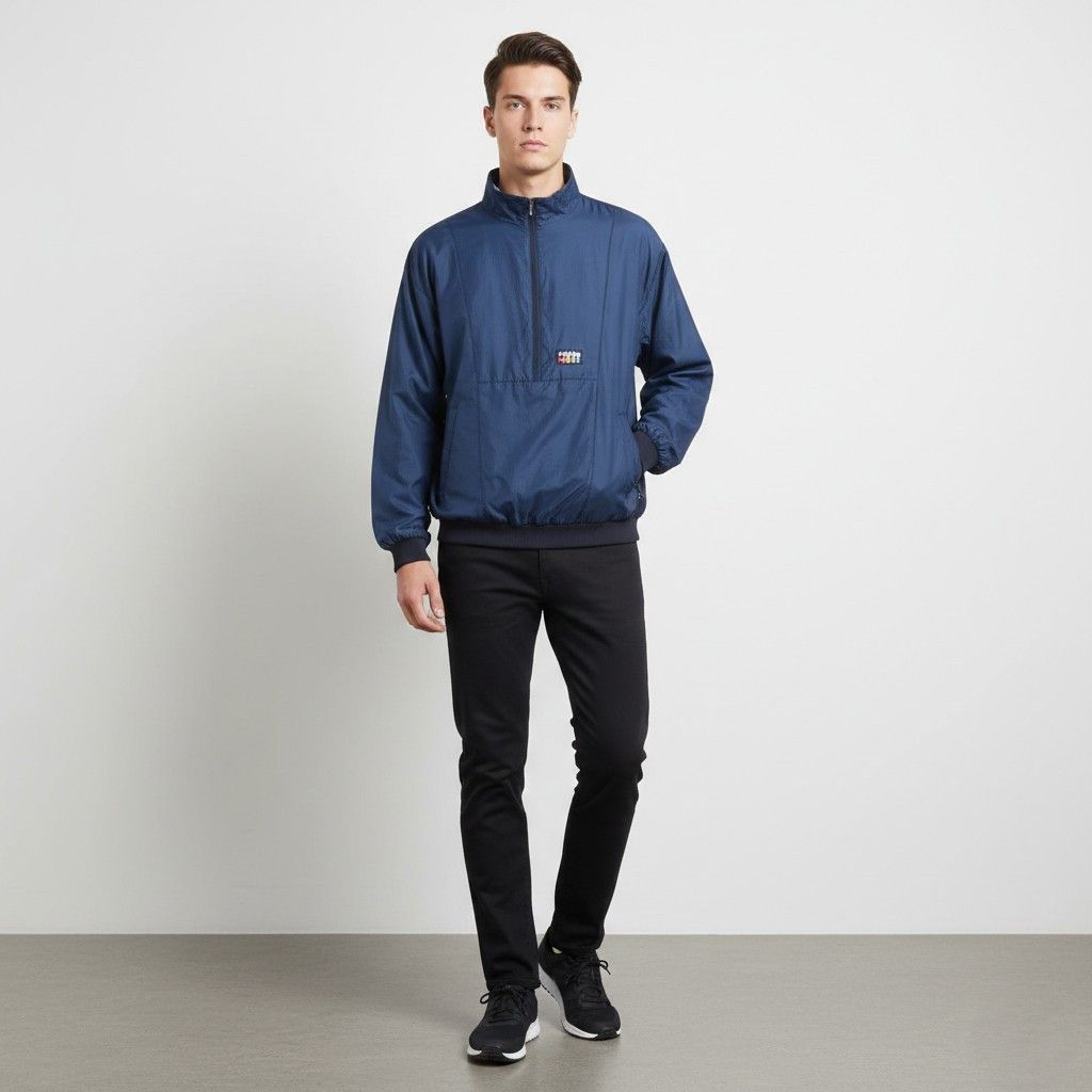 Vintage Rukka Men M Jacket Navy Bomber Finland Top 6442 Size US M / EU 48-50 / 2 - 1 Thumbnail