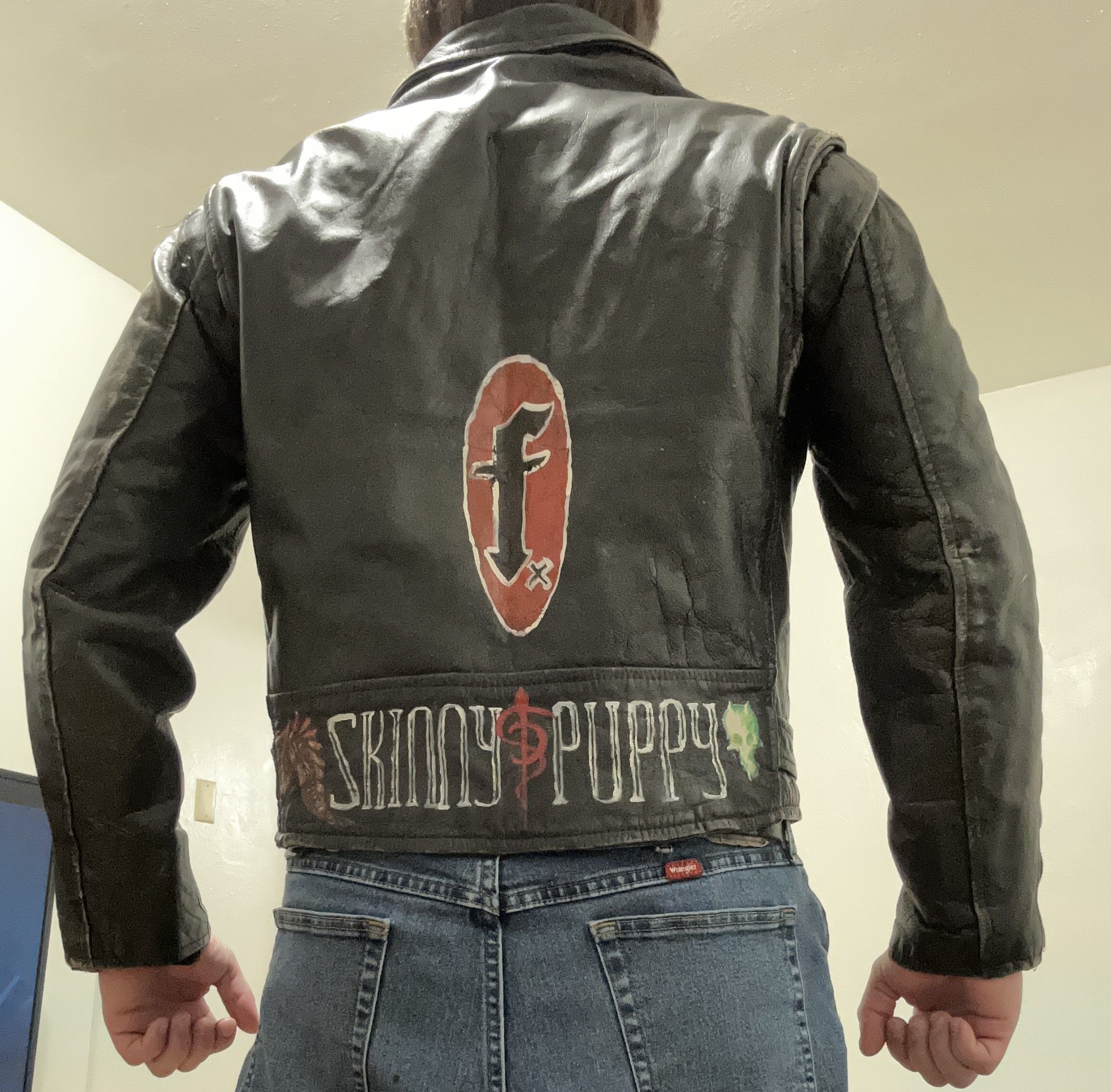 Other Skinny Puppy/ AMI London Vintage Leather jacket Size US XL / EU 56 / 4 - 1 Thumbnail