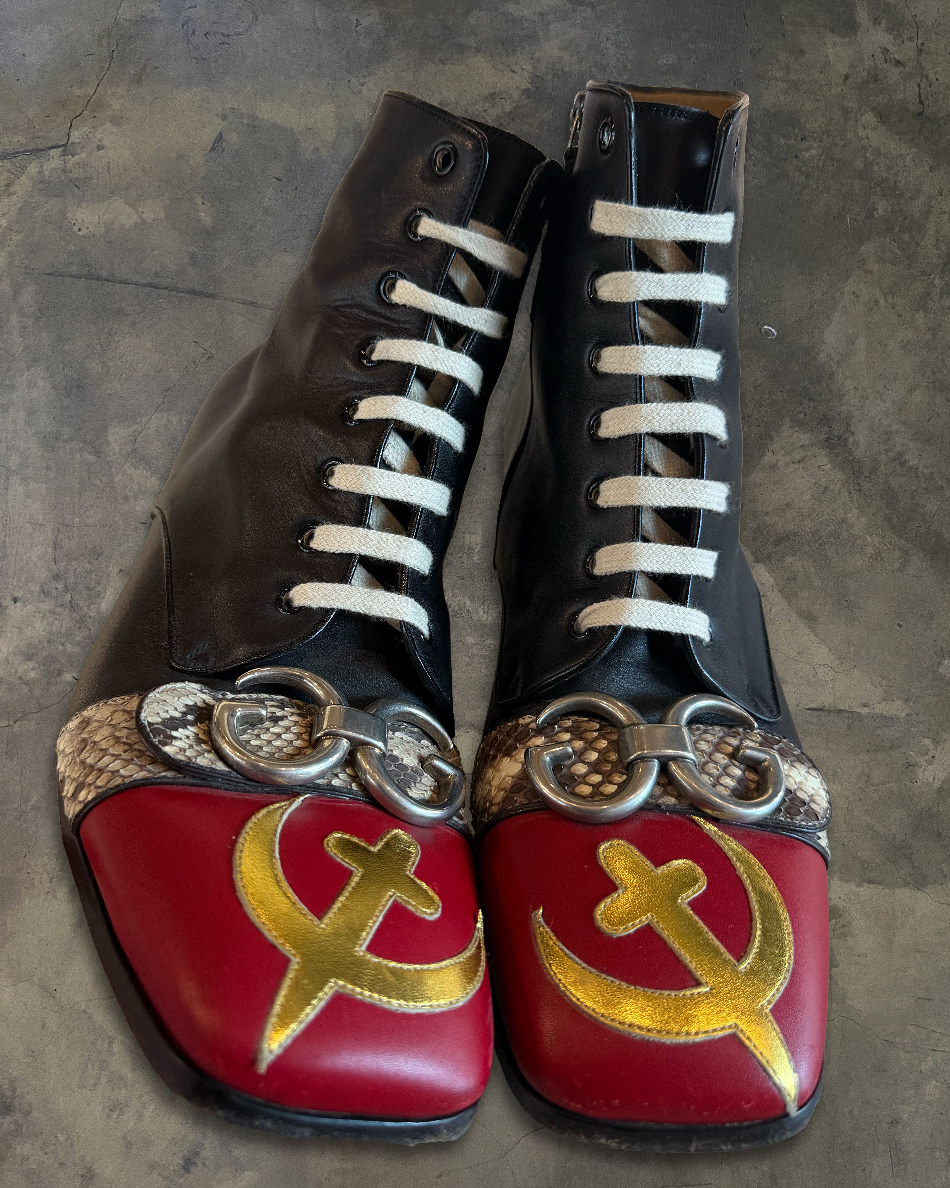 Gucci GUCCI FW2017 USSR CIRANO LUX BOOTS Size US 10 / EU 43 - 1 Thumbnail