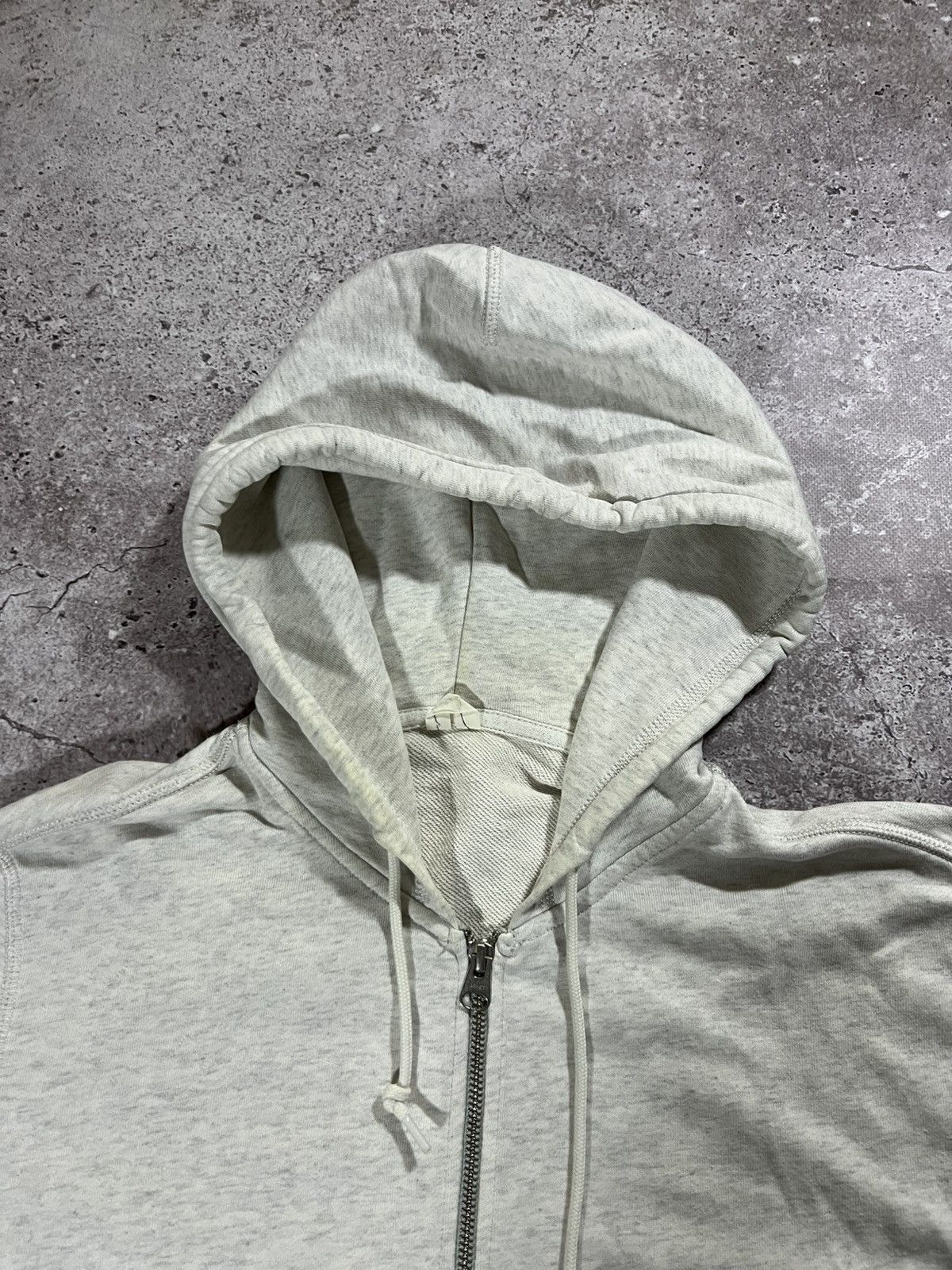 Arket Double Zip Basic hoodie Arket grey/white Cotton Size US L / EU 52-54 / 3 - 5 Thumbnail